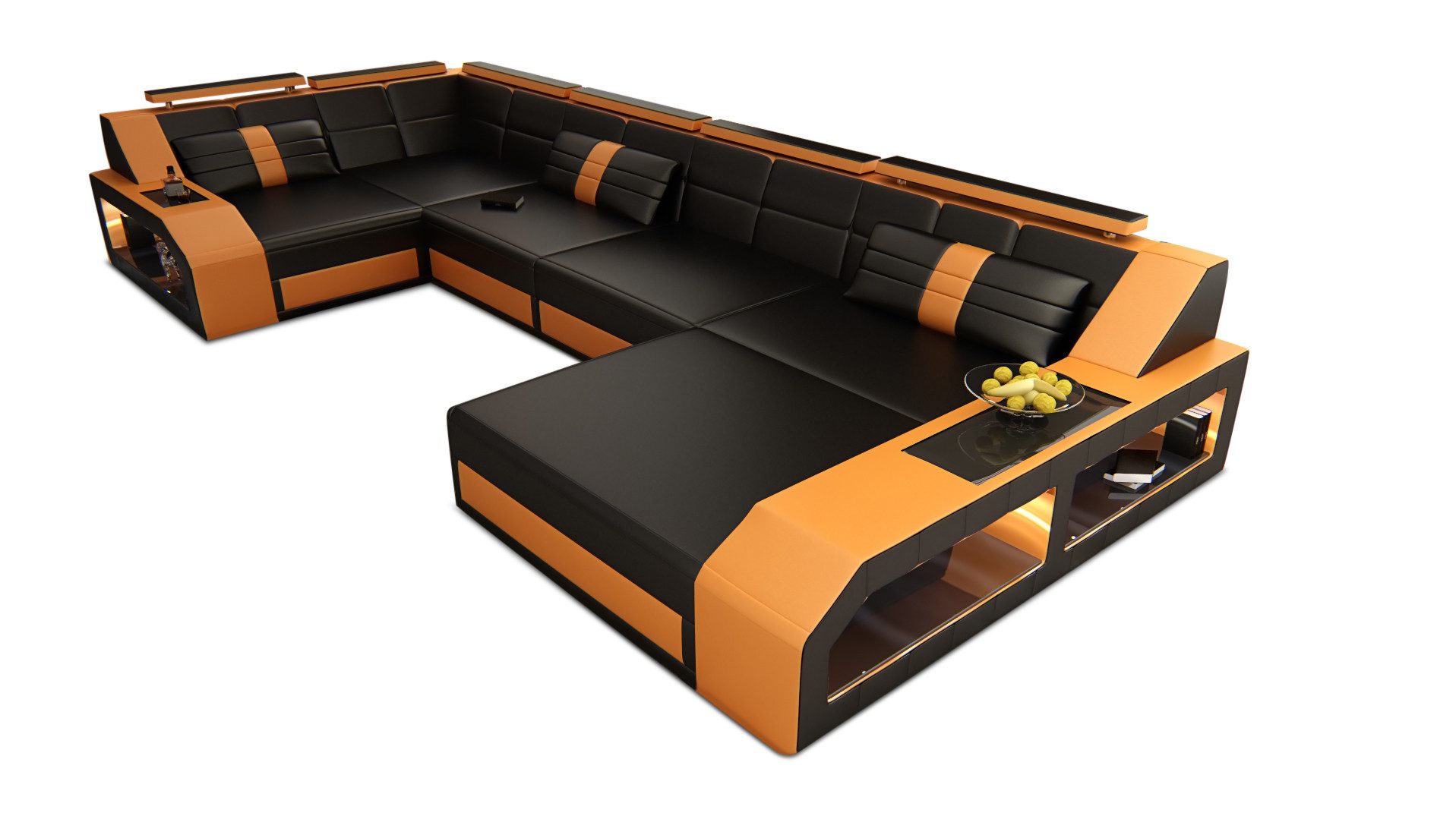 Sofa Dreams Wohnlandschaft Sofa Leder Ledercouch günstig online kaufen
