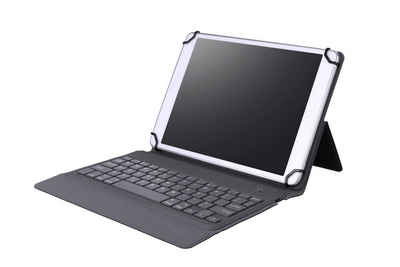 Tucano Tablet-Hülle Gancio, Schutzcase mit Standfunktion und Tastatur (DE Layout), Schwarz 11 Zoll, 10-11 Zoll Tablets