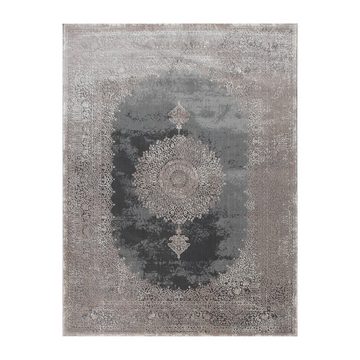 Teppich, Kurzflor- Für Wohnzimmer, Orient-Design 3-D-Look, In Grau, TT Home, rechteckig, Höhe: 11 mm