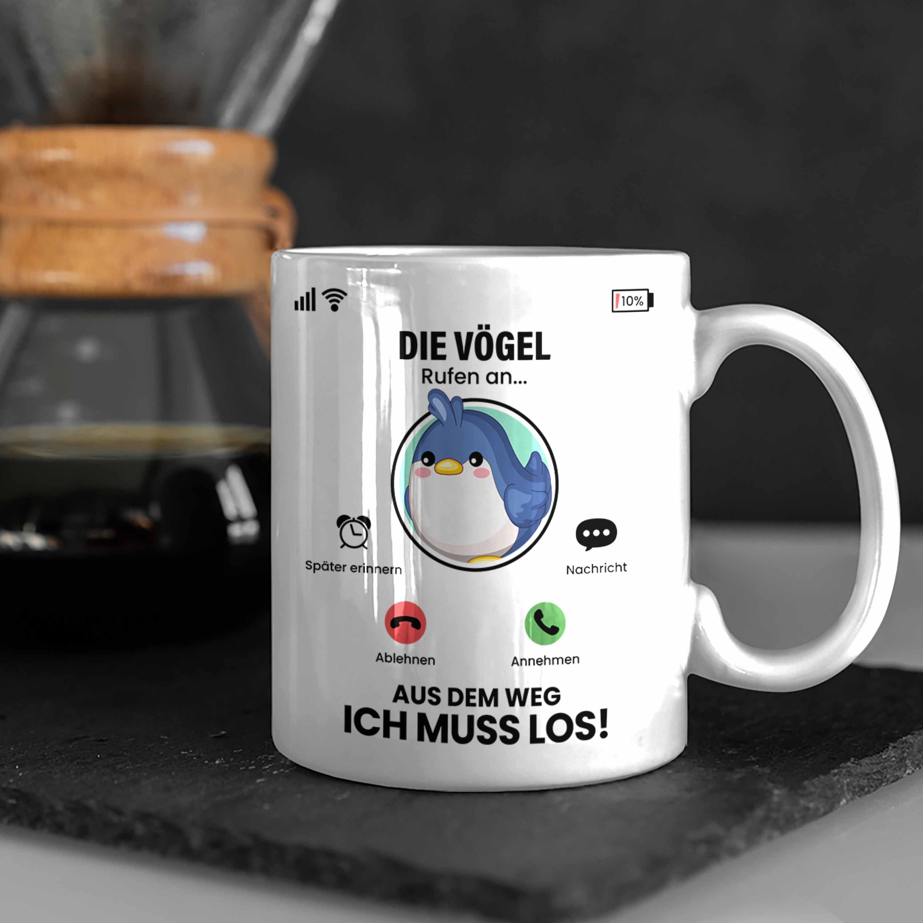 Geschenk für An Vögel Weiss Rufen Die Trendation Geschenki Vögel Züchter Tasse Besitzer Tasse