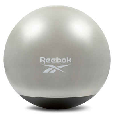 Reebok Gymnastikball Reebok Stabilitäts-Gymball Grau/Schwarz, beschwerten Basis, um Stabilität zu fördern & Wegrollen zu verhindern