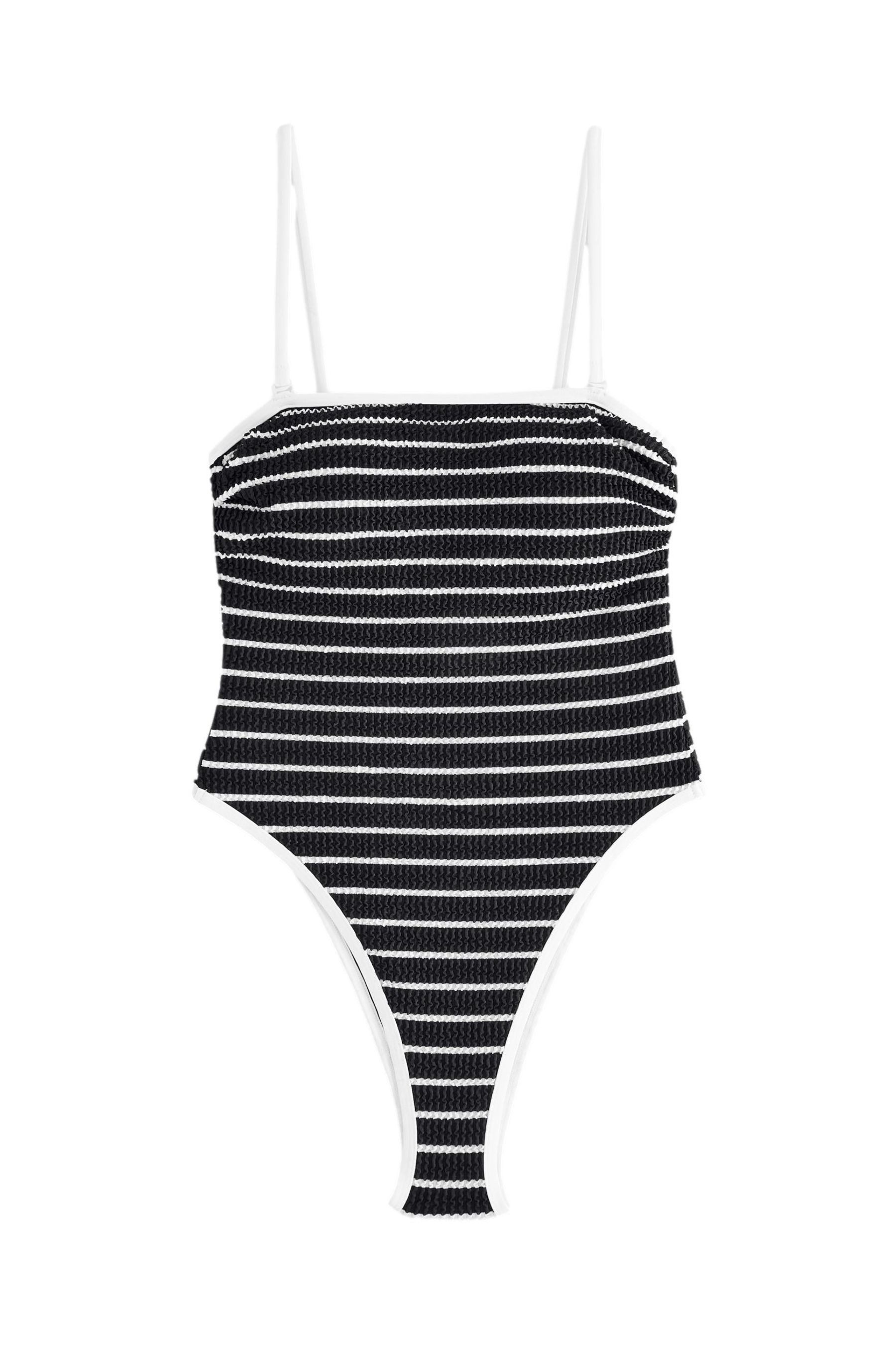self Badeanzug Backformender Bandeau-Badeanzug mit hohem günstig online kaufen