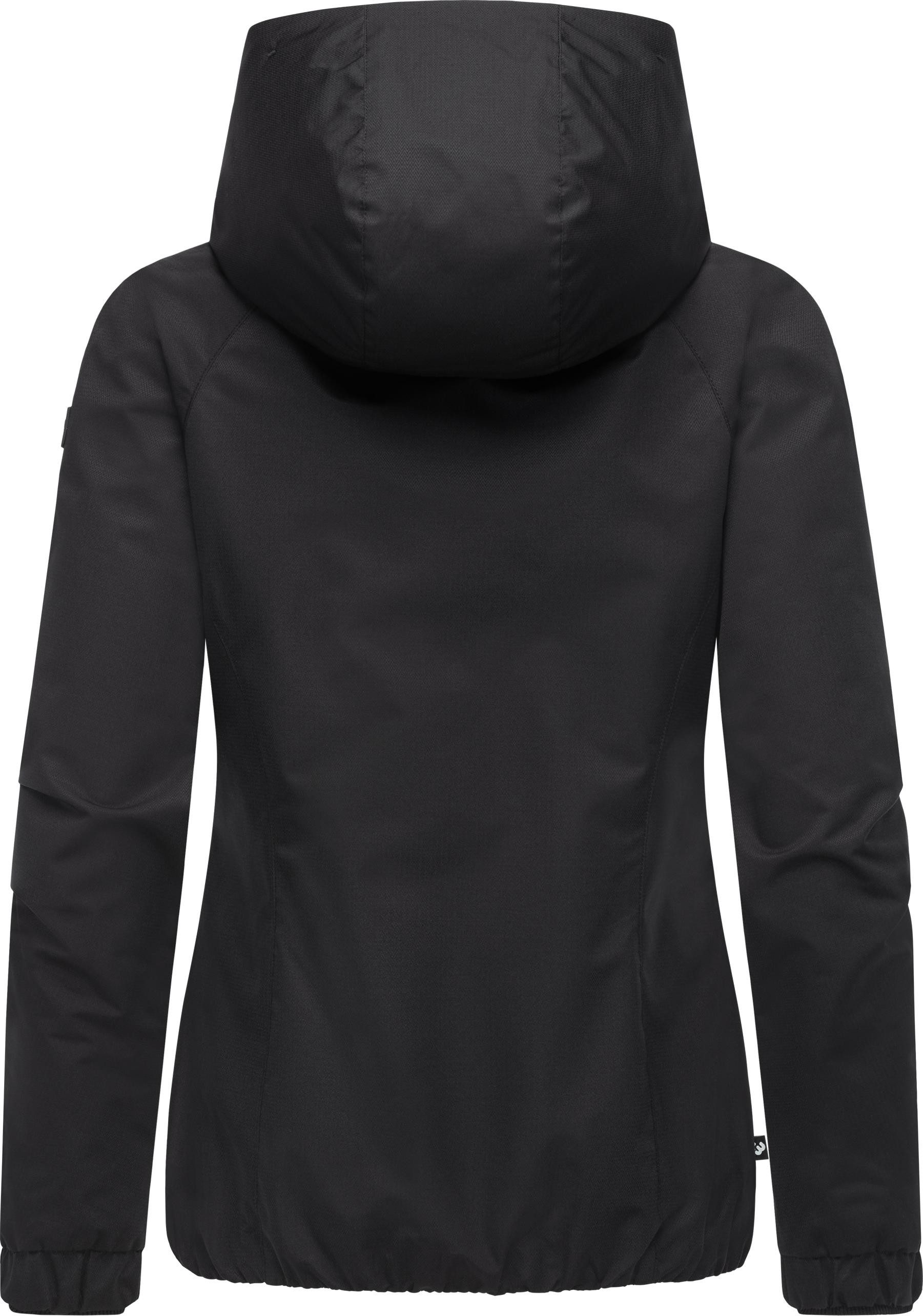 Ragwear Outdoorjacke Dizzie Tech Wasserdichte Damen Übergangsjacke mit großer Kapuze