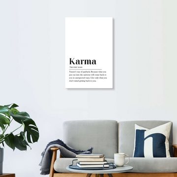 Posterlounge XXL-Wandbild aemmi, Karma Definition (englisch), Wohnzimmer Minimalistisch Illustration