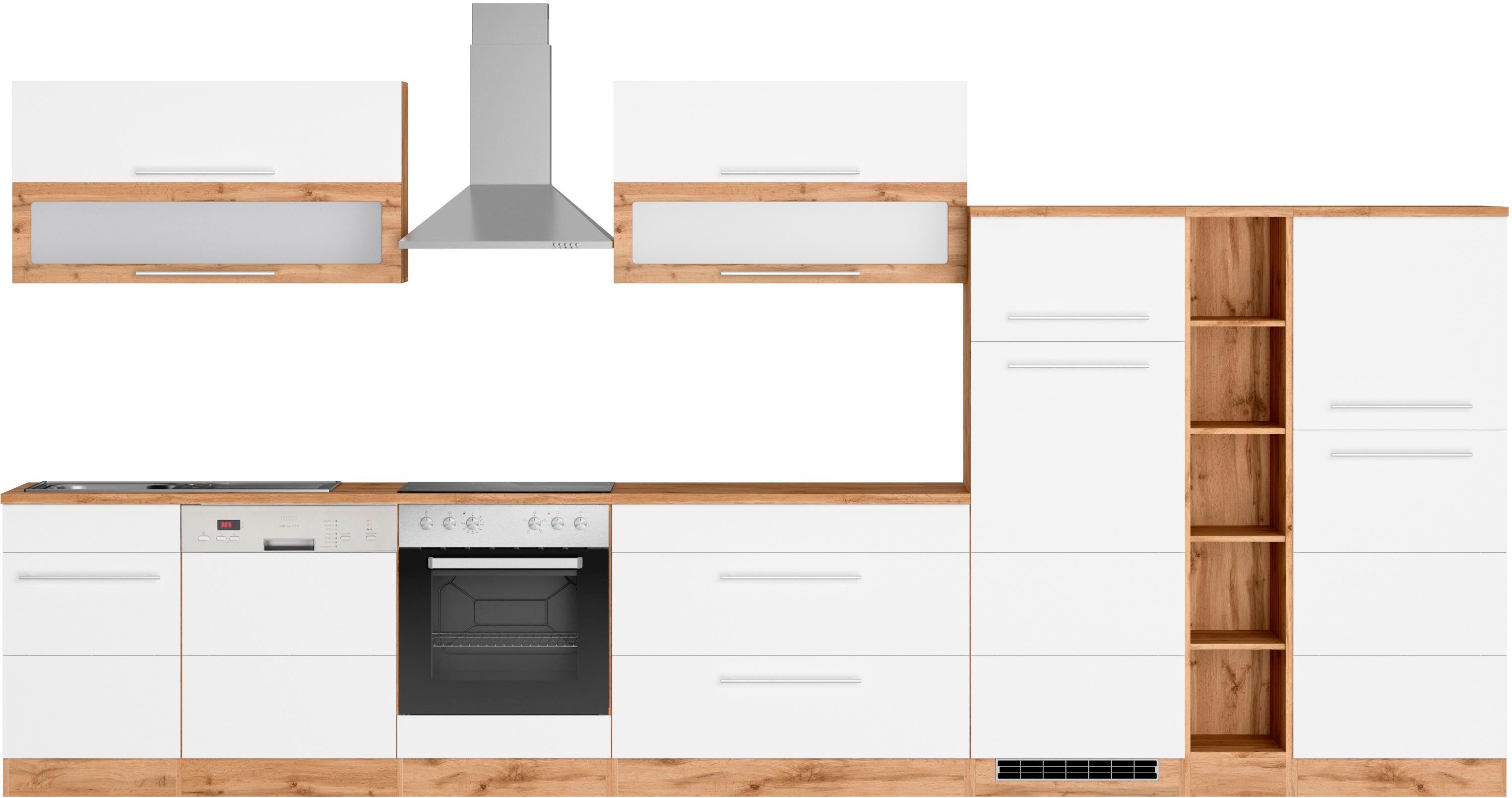 Küche mit Wien, wahlweise 420 Breite cm, MÖBEL HELD E-Geräten