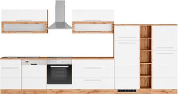 Kochstation Küche KS-Wien, Breite 420 cm, wahlweise mit E-Geräten