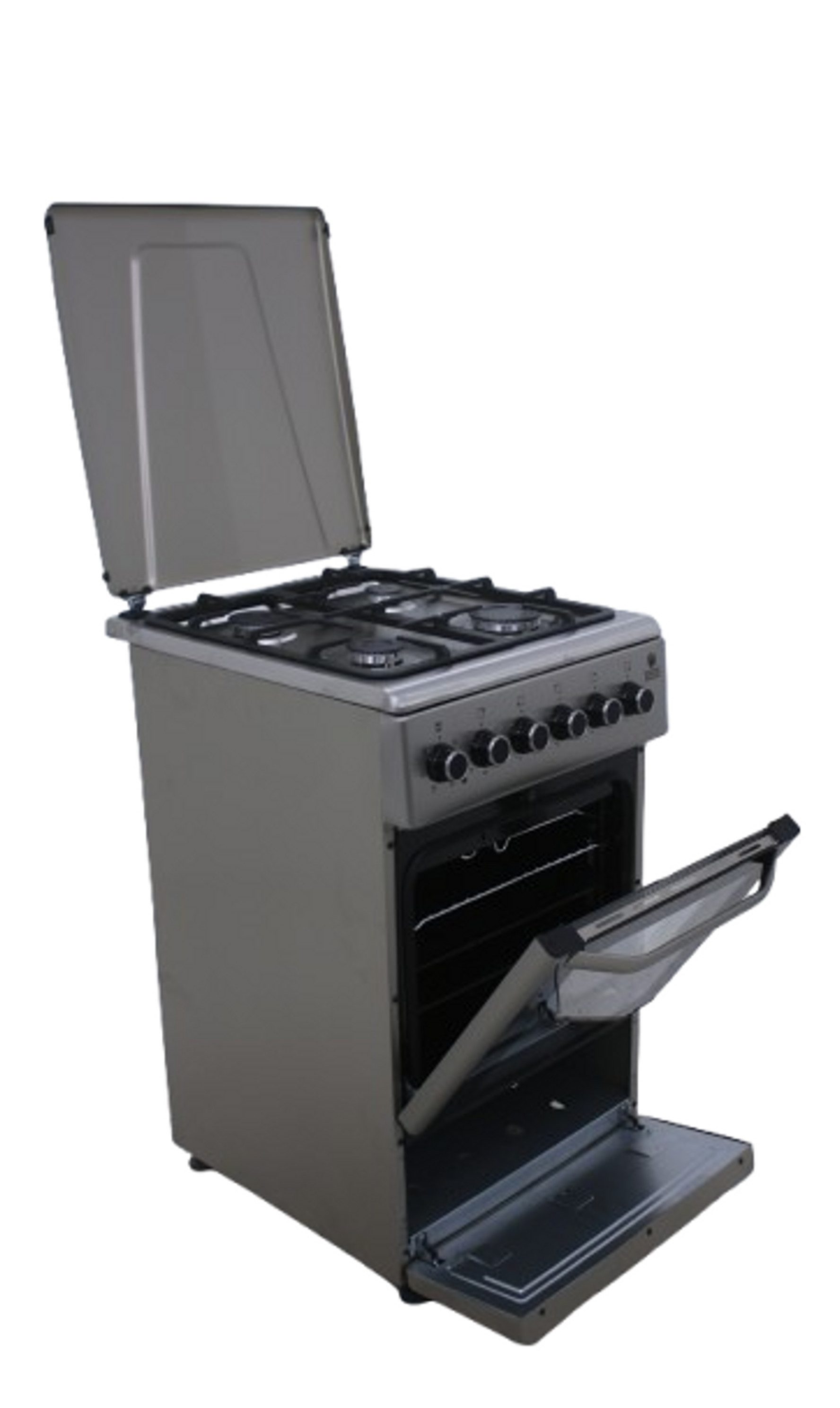 Gasline Backofen Gasline SHGE5060INX Standherd Elektrobackofen mit Gaskochfeld 50 cm