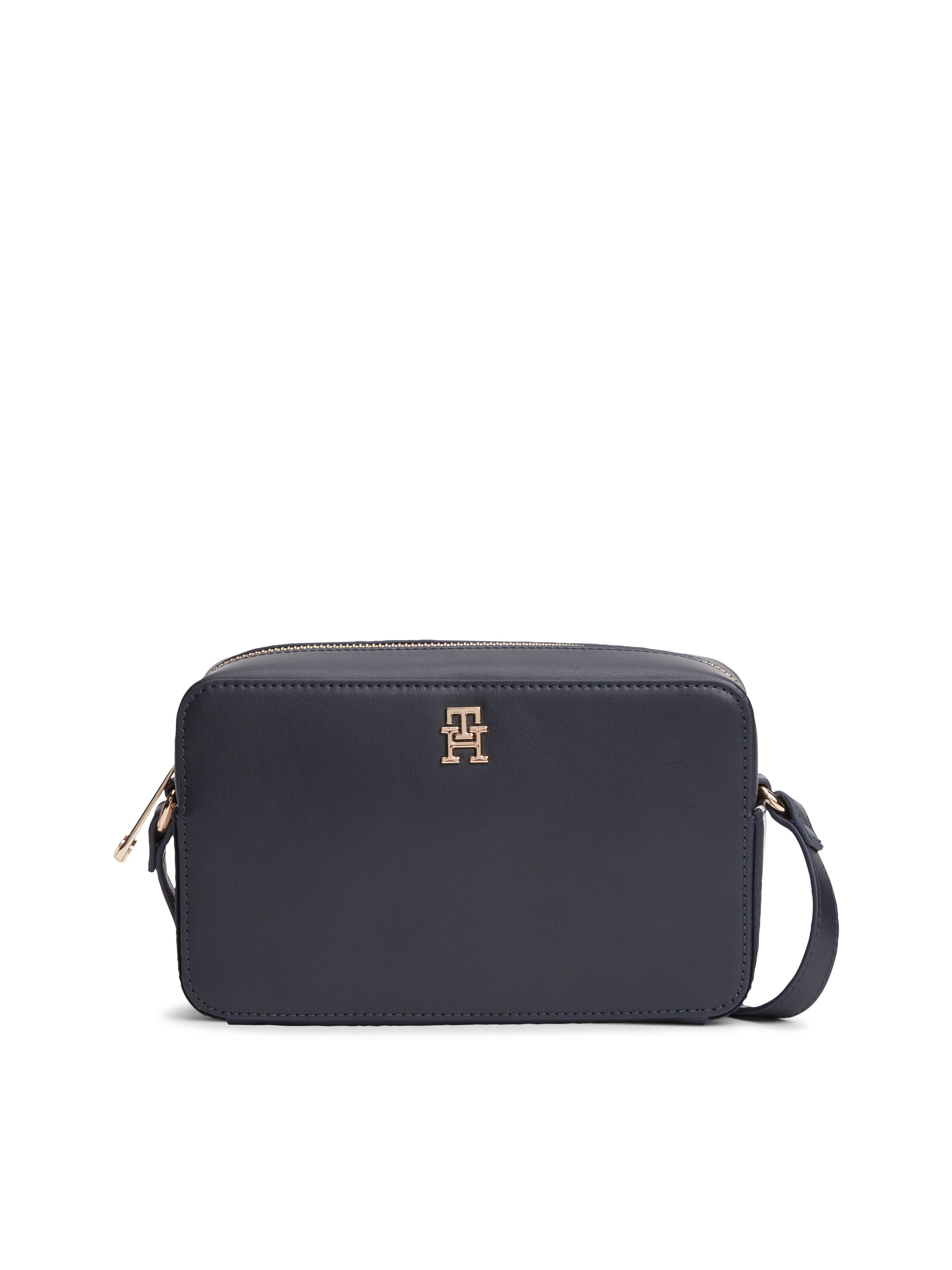 Tommy Hilfiger Umhängetasche IM LATAM SIDE CORP CROSSOVER, Damen Schultertasche mit bunten Textil-Streifen in Tommy Farben