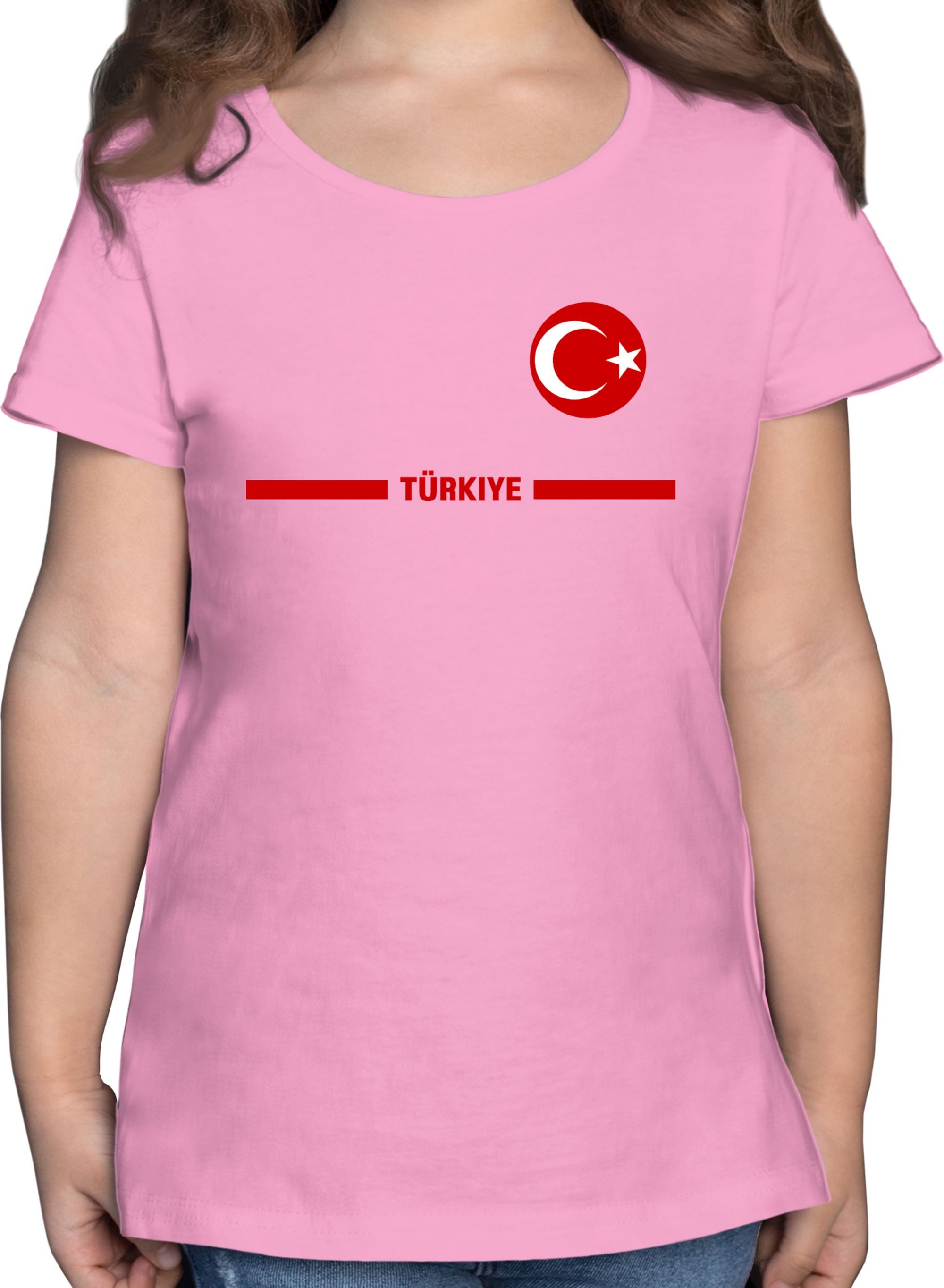 Shirtracer T-Shirt Türkei Trikot Wappen, Türkiye mit Stolz, Türkisches Fan-Motiv 2026 Fussball WM Fanartikel
