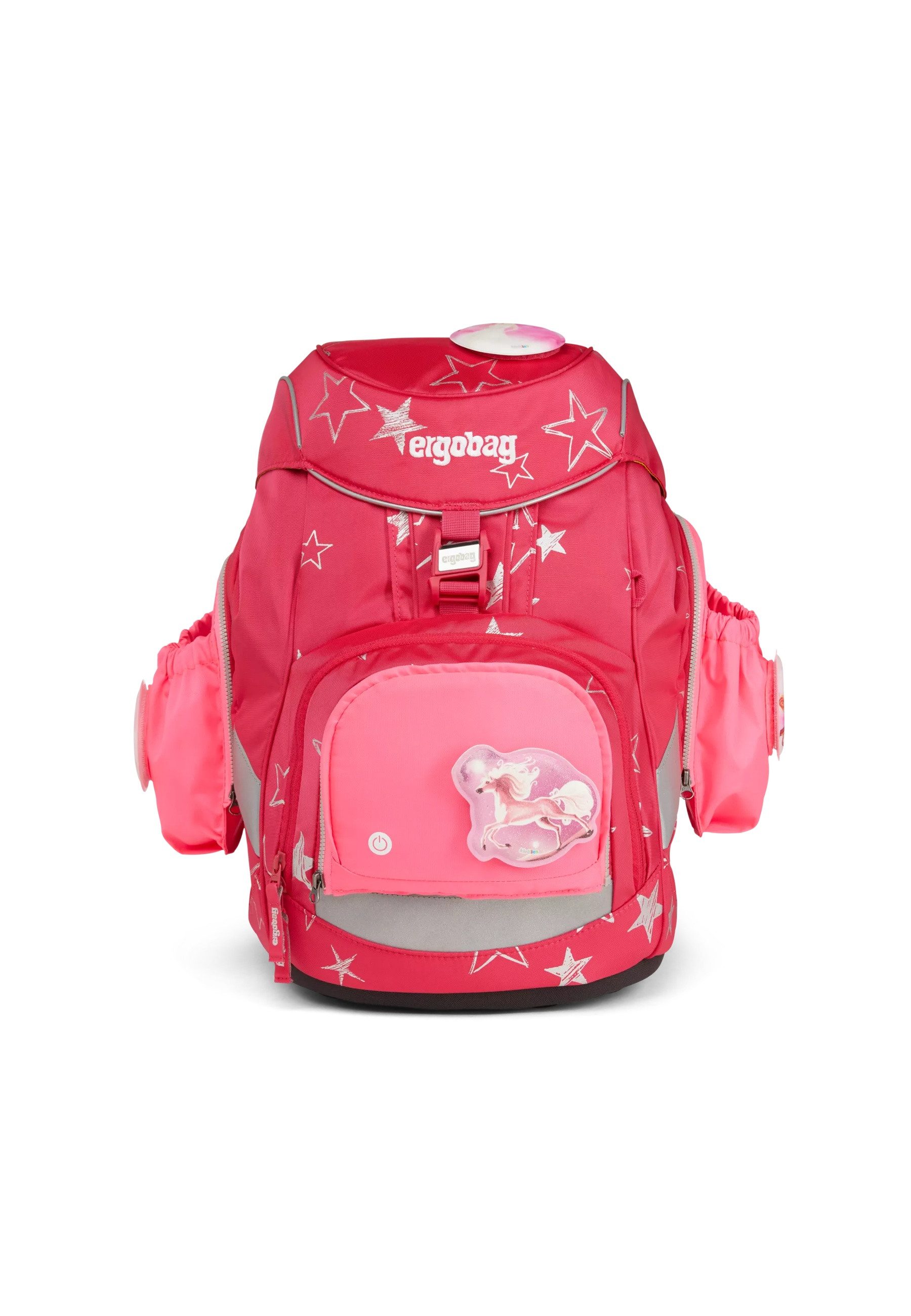 ergobag Schulranzen Fluo LED Seitentaschen Set ., reflektierend