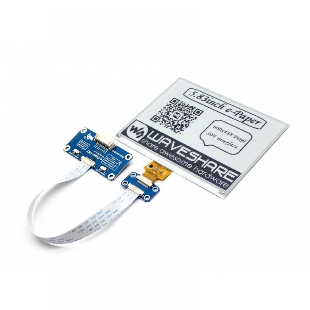 LED-Display 5.83 600×448 ePaper Display HAT für Raspberry Pi