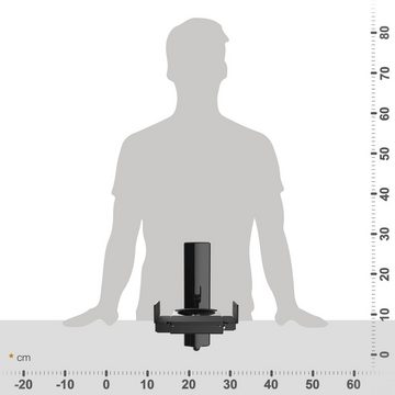 RICOO LH023-B Lautsprecher-Wandhalterung, (2x universal Wandhalter für Lautsprecher Boxen schwenkbar neigbar)