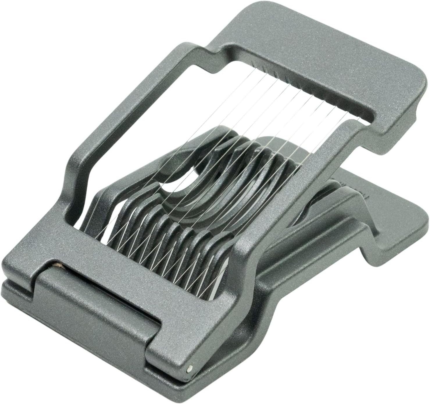 Thiru Яйцерезка Eierteiler - Mehrzweck mit Edelstahl Schneiddrähten für Eiergröße S-L, Edelstahl Schneiddrähte, Eiergröße S-L, Rezept E-Book, Made in Germany