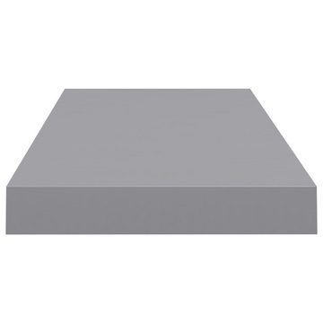 furnicato Wandregal Schwebende Wandregale 2 Stk. Grau 60x23,5x3,8cm MDF