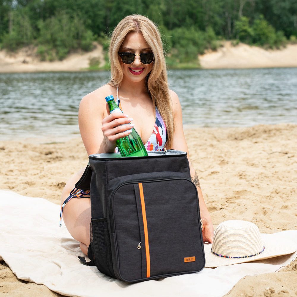 Nils Kühltasche Kühlrucksack Thermorucksack Picknickrucksack, 25 l, 25 l, Thermoisolierung, Rucksack, Netztaschen