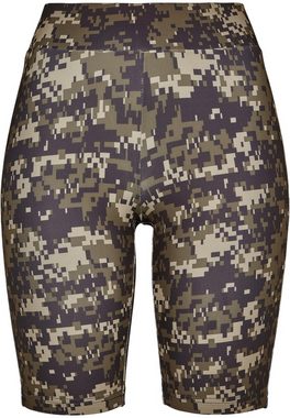 URBAN CLASSICS Stoffhose Urban Classics Damen Ladies High Waist Camo Tech Cycle Shorts (1-tlg)