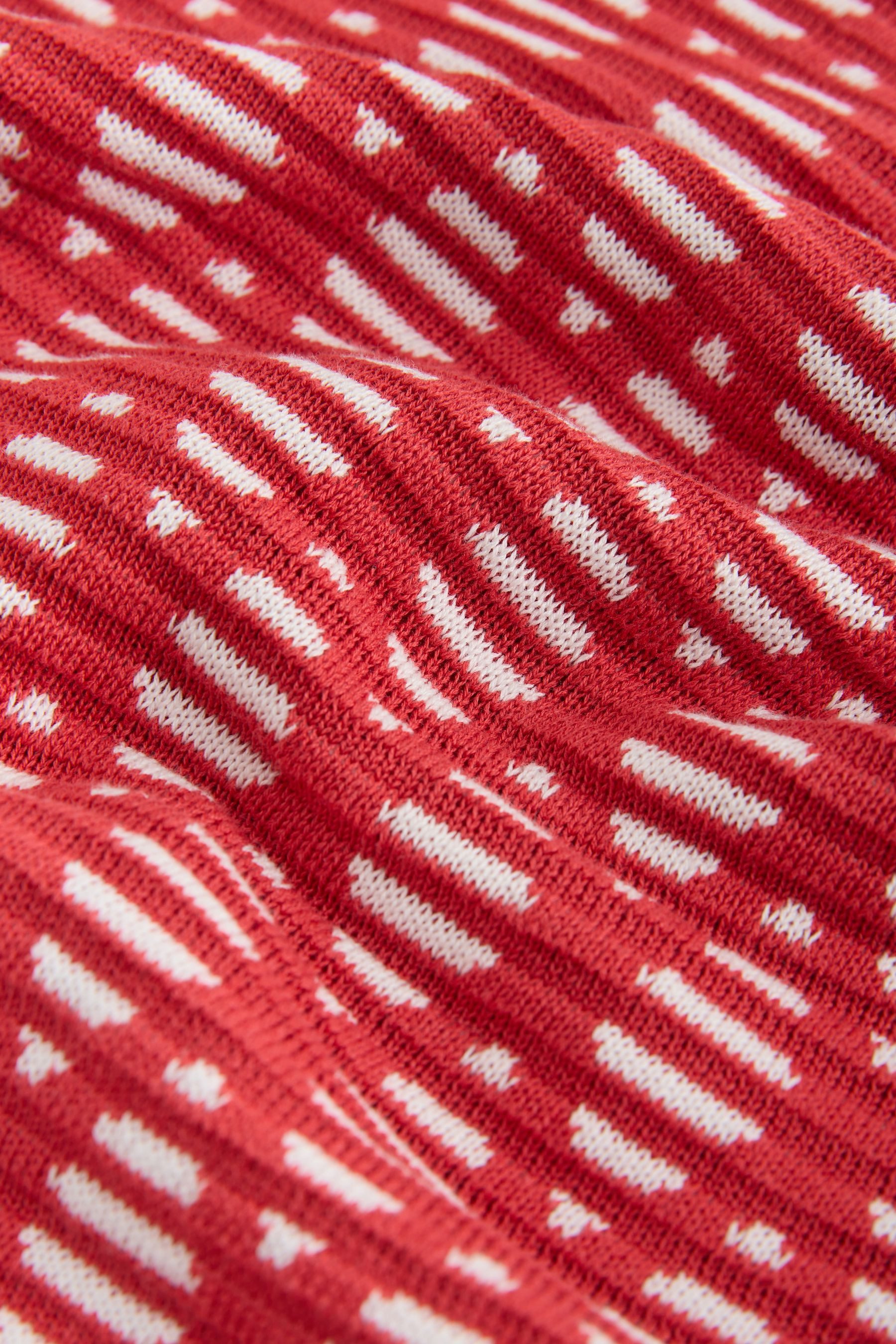 Next Poloshirt Kurzärmeliges Regular Fit Polohemd, Argyle-Muster (1-tlg)
