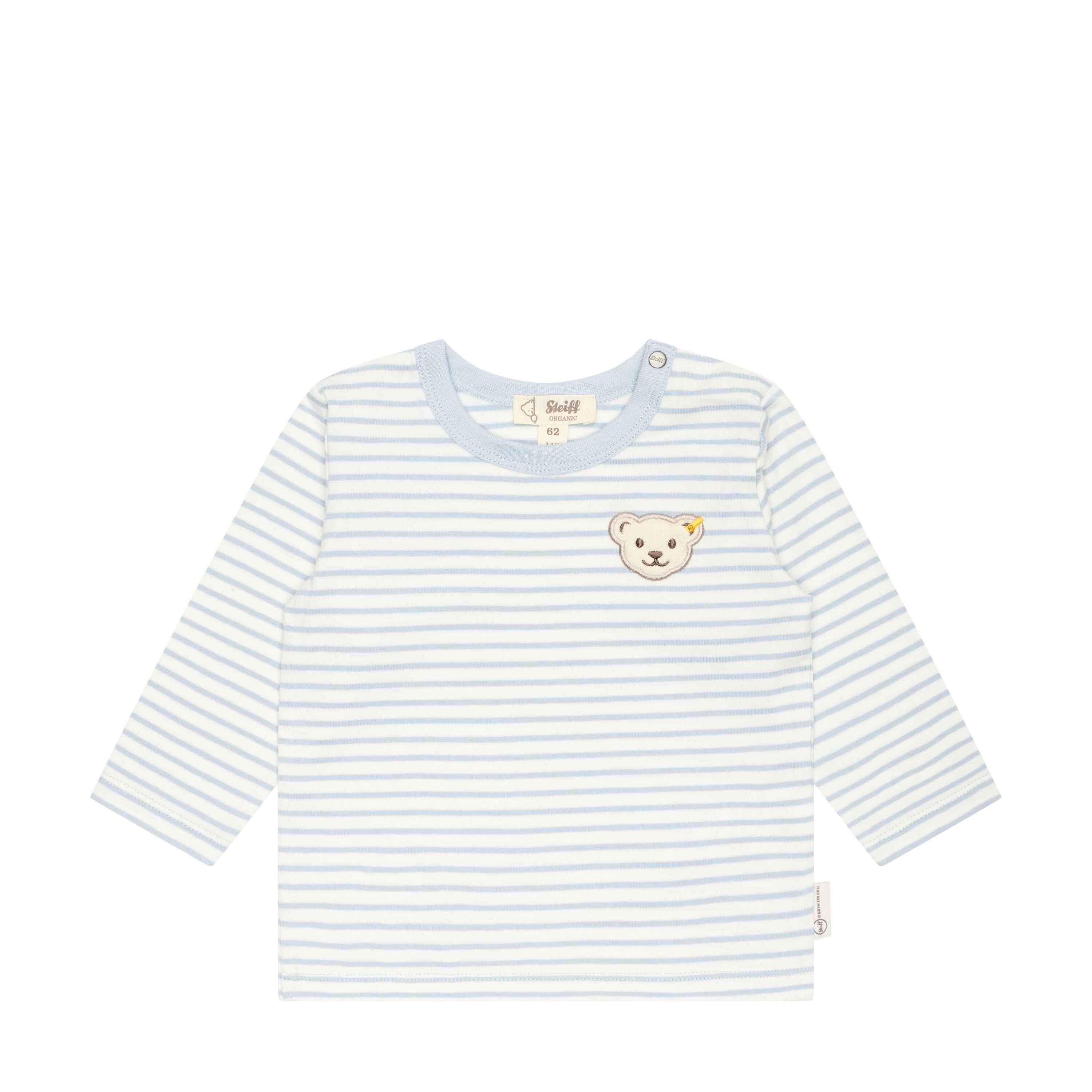 Steiff T-Shirt T-Shirt langarm GOTS Baby Wellness mit Teddykopf