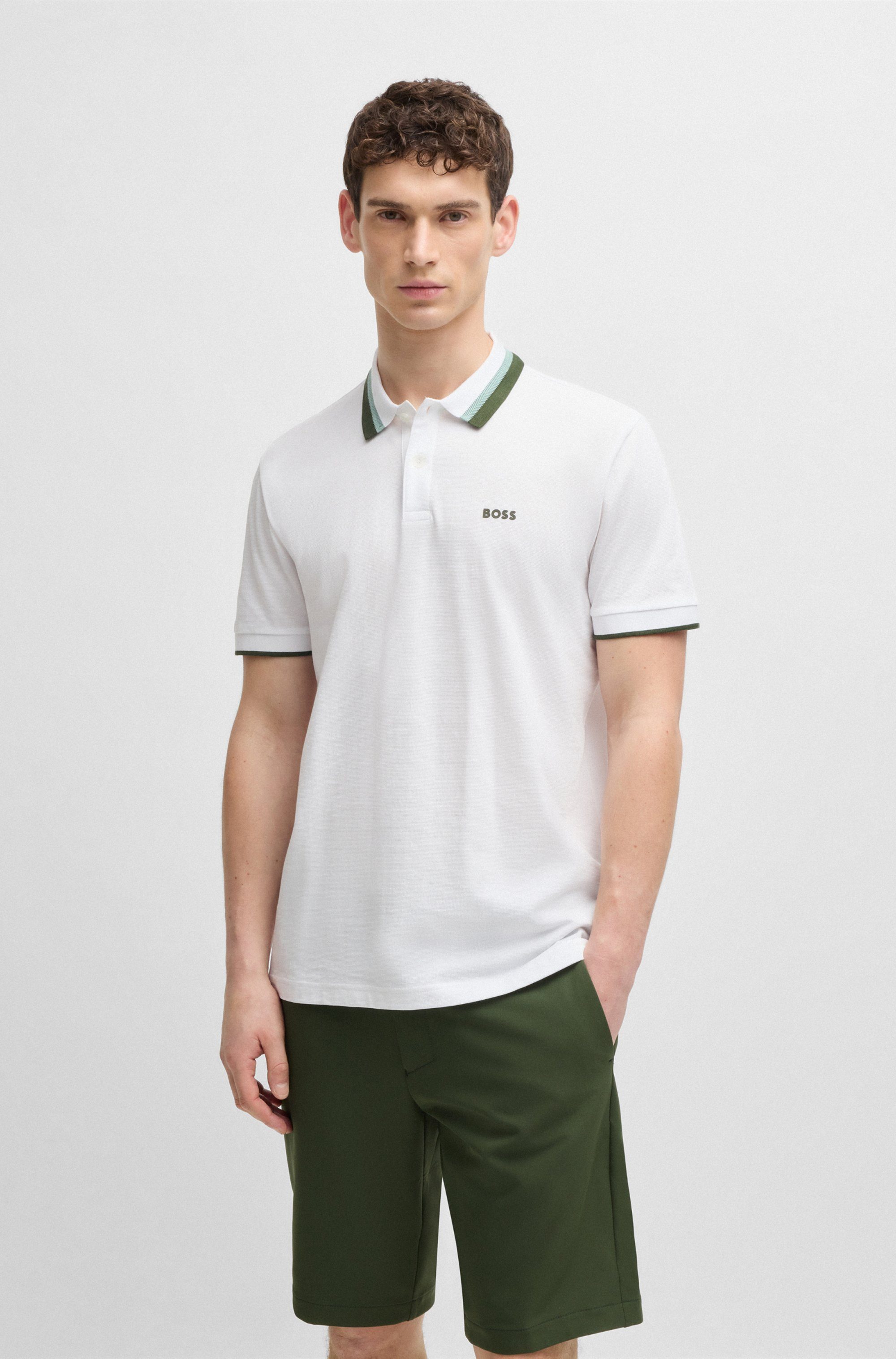 BOSS GREEN Poloshirt Paddy AP Herit mit kontrastfarbenen Details günstig online kaufen