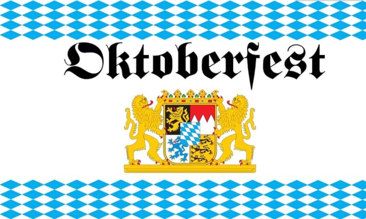 flaggenmeer Flagge Oktoberfest mit großem Wappen 80 g/m²