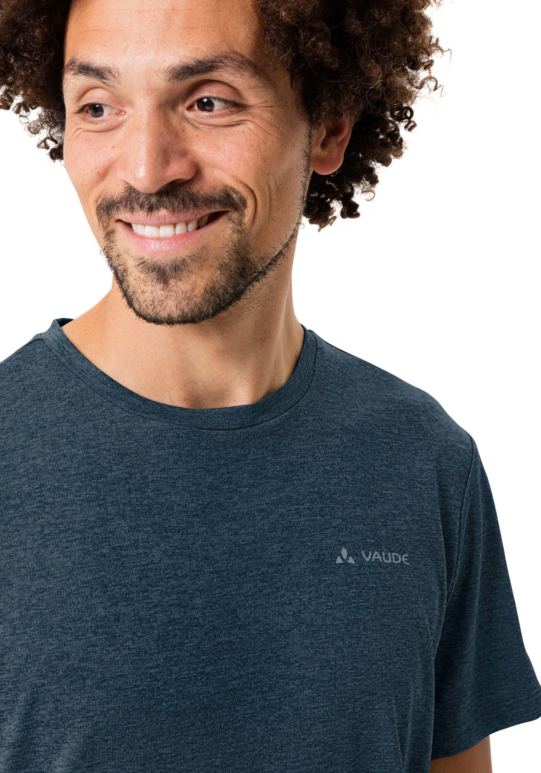 VAUDE Funktionsshirt MEN'S ESSENTIAL T-SHIRT (1-tlg) Basic-Passform, Rundhalsausschnitt, schnelltrocknendes Polyester