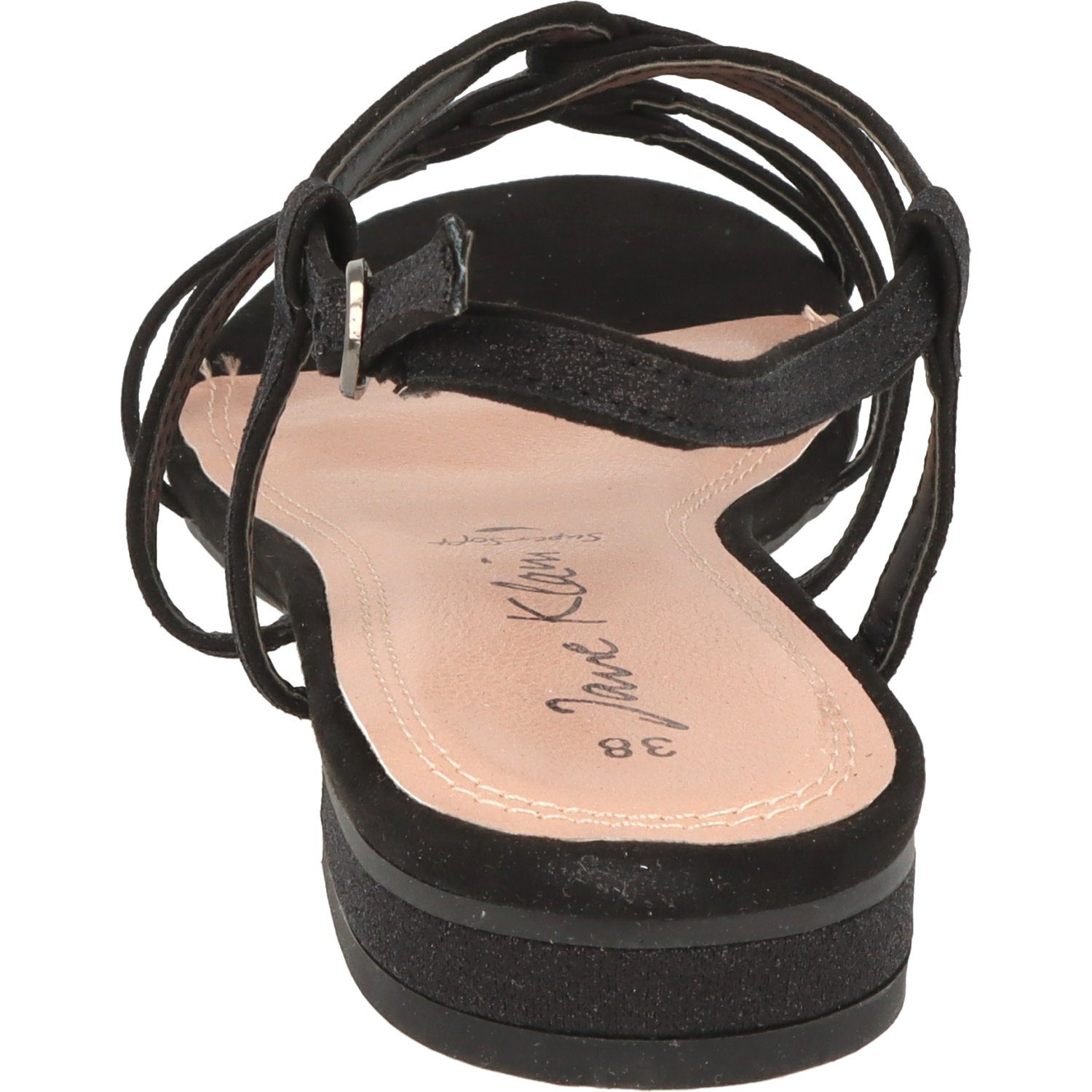 281-325 Sommer Schuhe Freizeit Jane Damen Riemchen Riemchensandale Black Sandalette Klain