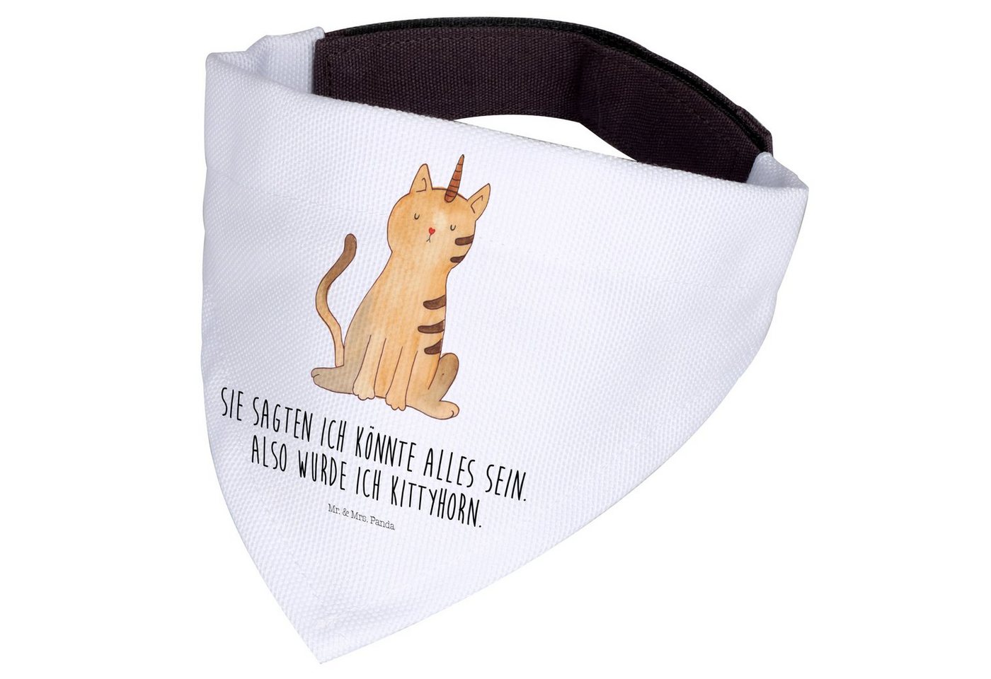 Thumbnail - Mr. & Mrs. Panda Hundefliege Einhorn Katze - Weiß - Geschenk, mittel, Hundehalstuch, Halstuch, Hun, Polyester, Modisch u...