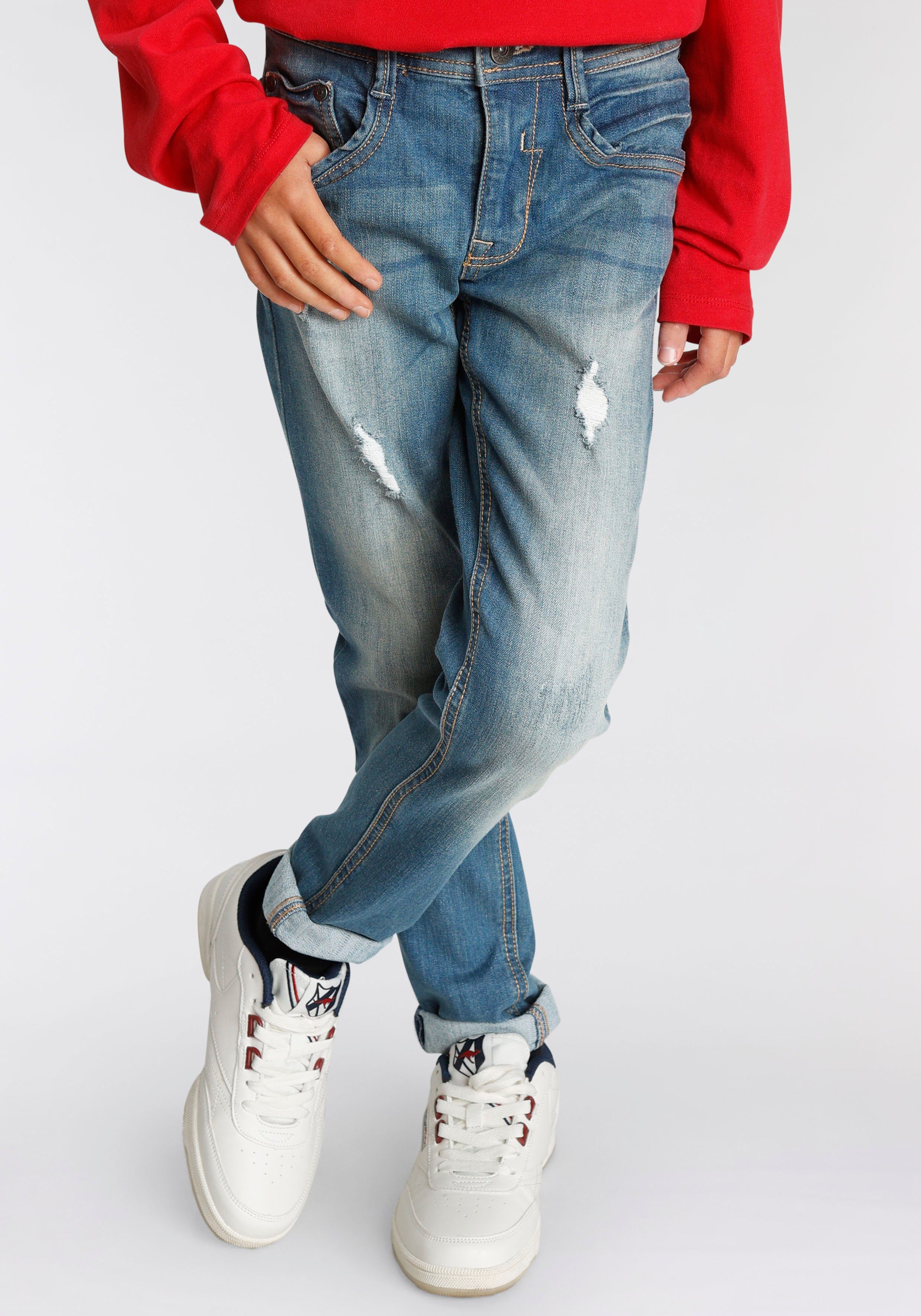 Arizona Stretch-Jeans mit schmalem Bein für günstig online kaufen
