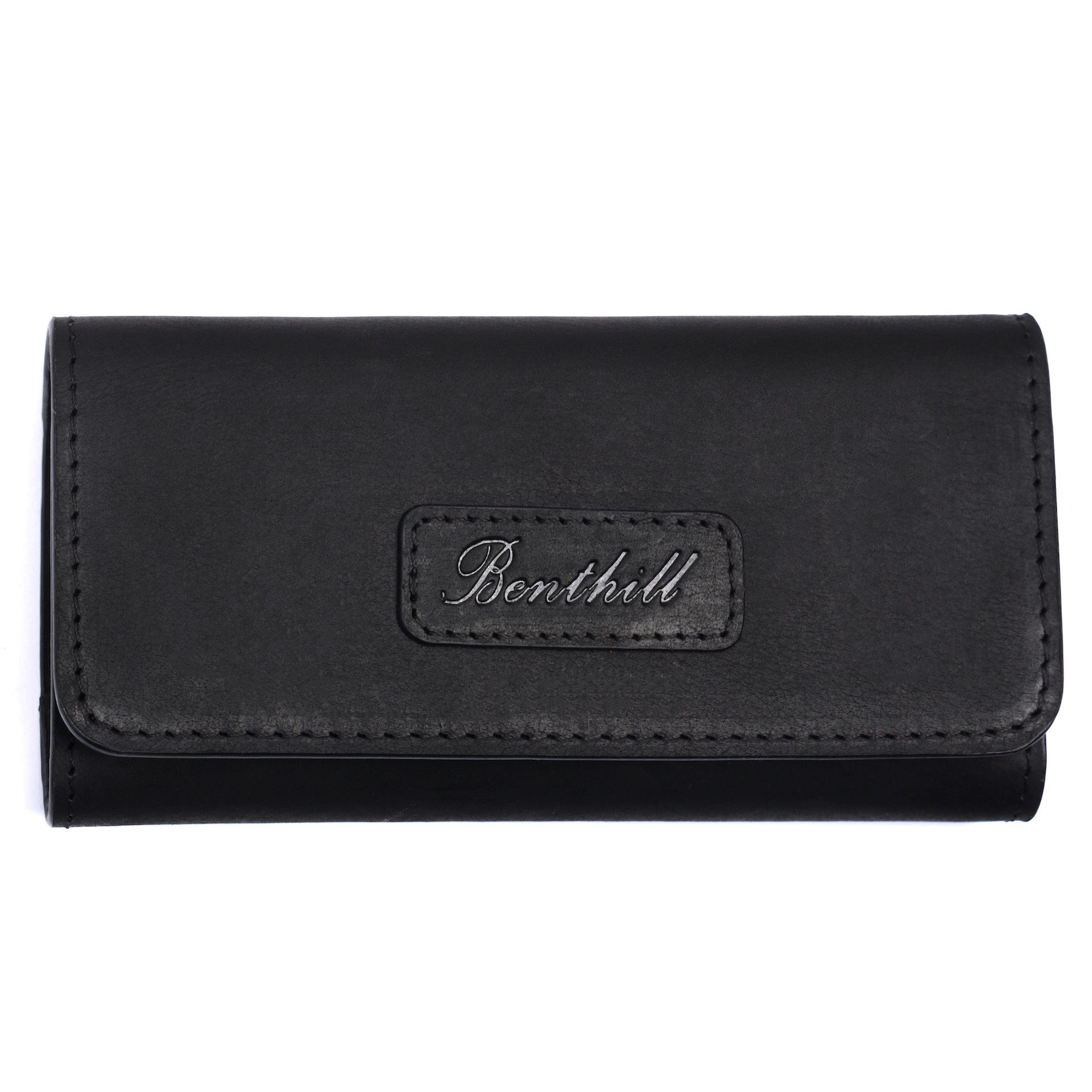 Benthill Tabakbeutel Echt Leder Tabaktasche Premium Tabakbeutel Drehertasche Echtleder, Reißverschlussfach