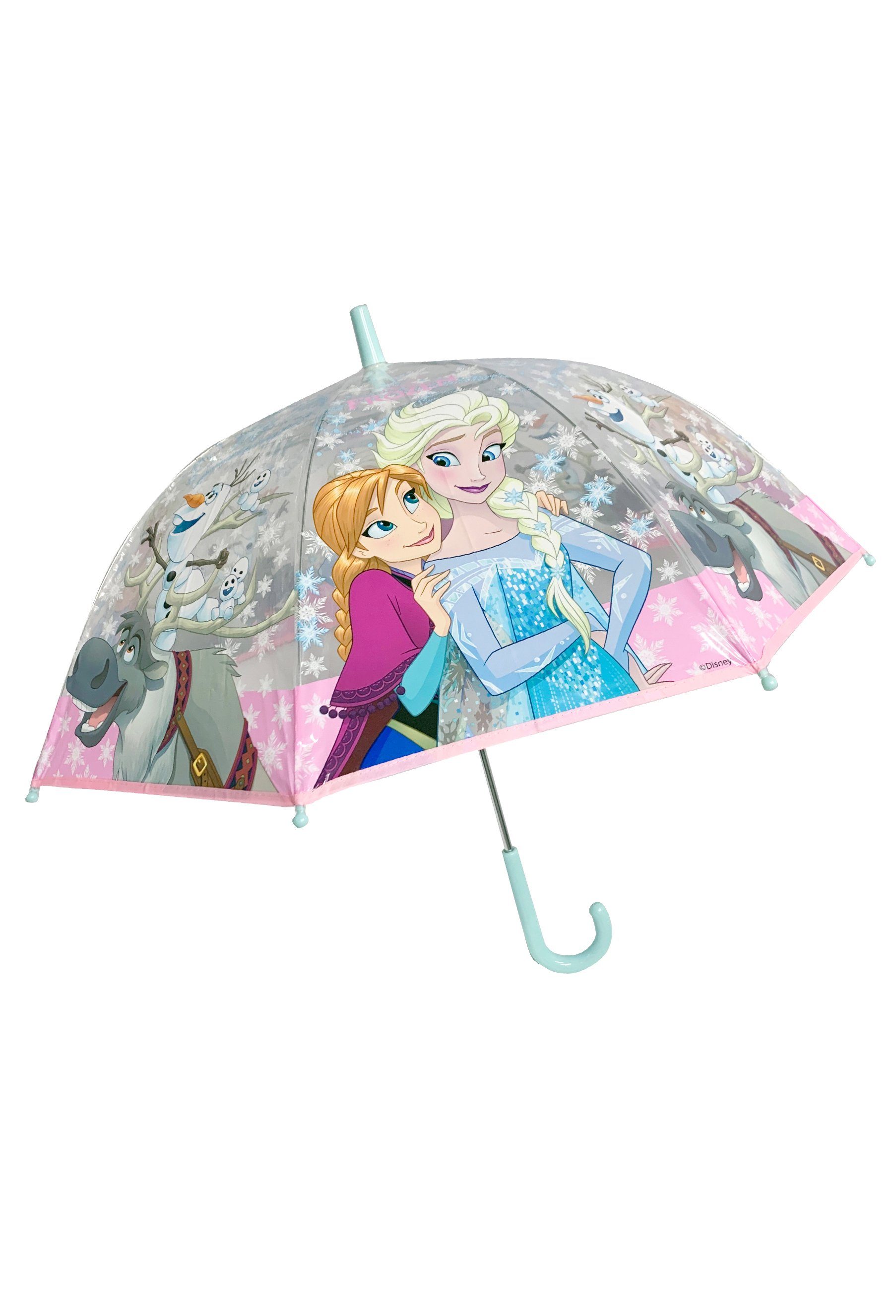 Disney Frozen Stockregenschirm Die Eiskönigin Anna Elsa Regenschirm Stock-Schirm Kuppelschirm