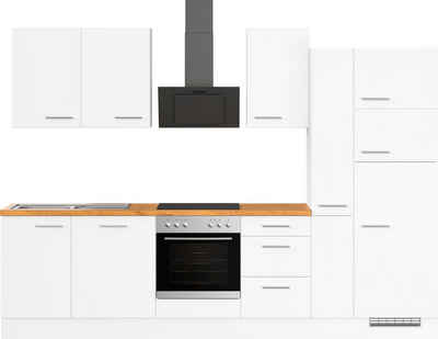 IMPULS KÜCHEN Küchenzeile »IP 1200«, vormontiert, mit E-Geräten, Breite 310 cm
