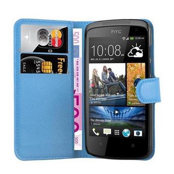 Cadorabo Handyhülle HTC Desire 500 HTC Desire 500, Klappbare Handy Schutzhülle - Hülle - mit Standfunktion und Kartenfach