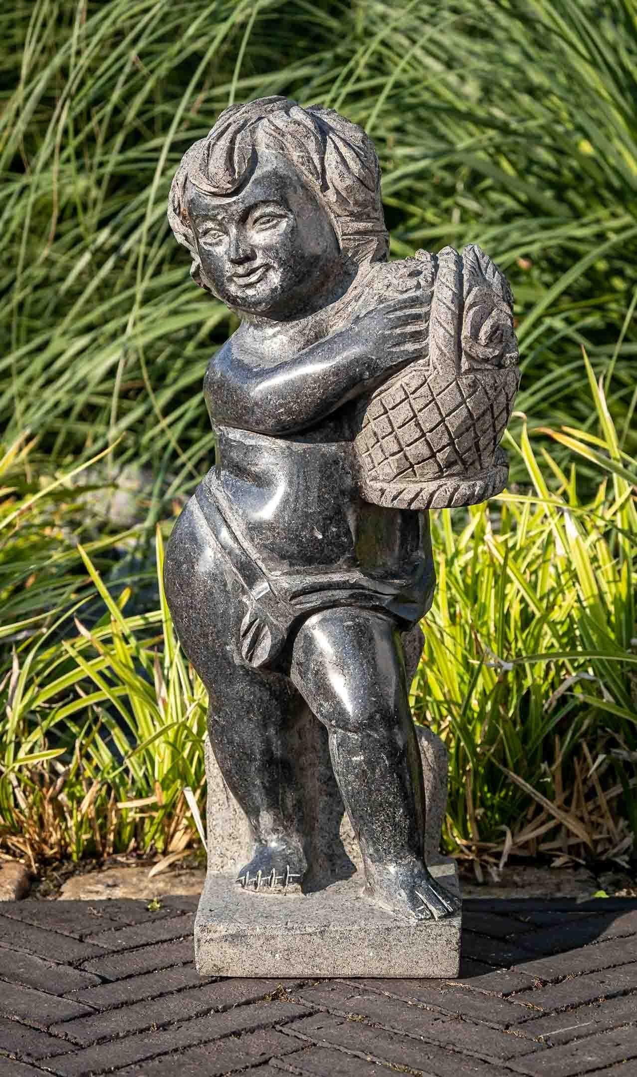 IDYL Gartenfigur IDYL Granit Figur Engel, Granit – ein Naturprodukt – sehr robust – witterungsbeständig gegen Frost, Regen und UV-Strahlung. | Figuren
