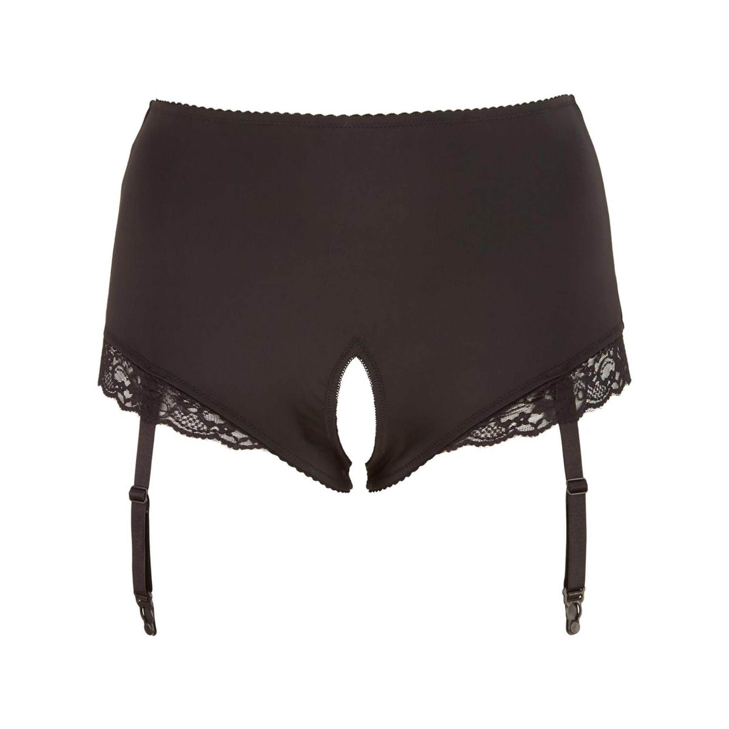 Cottelli CURVES Slip-Ouvert Cottelli CURVES - Strapsslip offen - (2XL,3XL,4XL