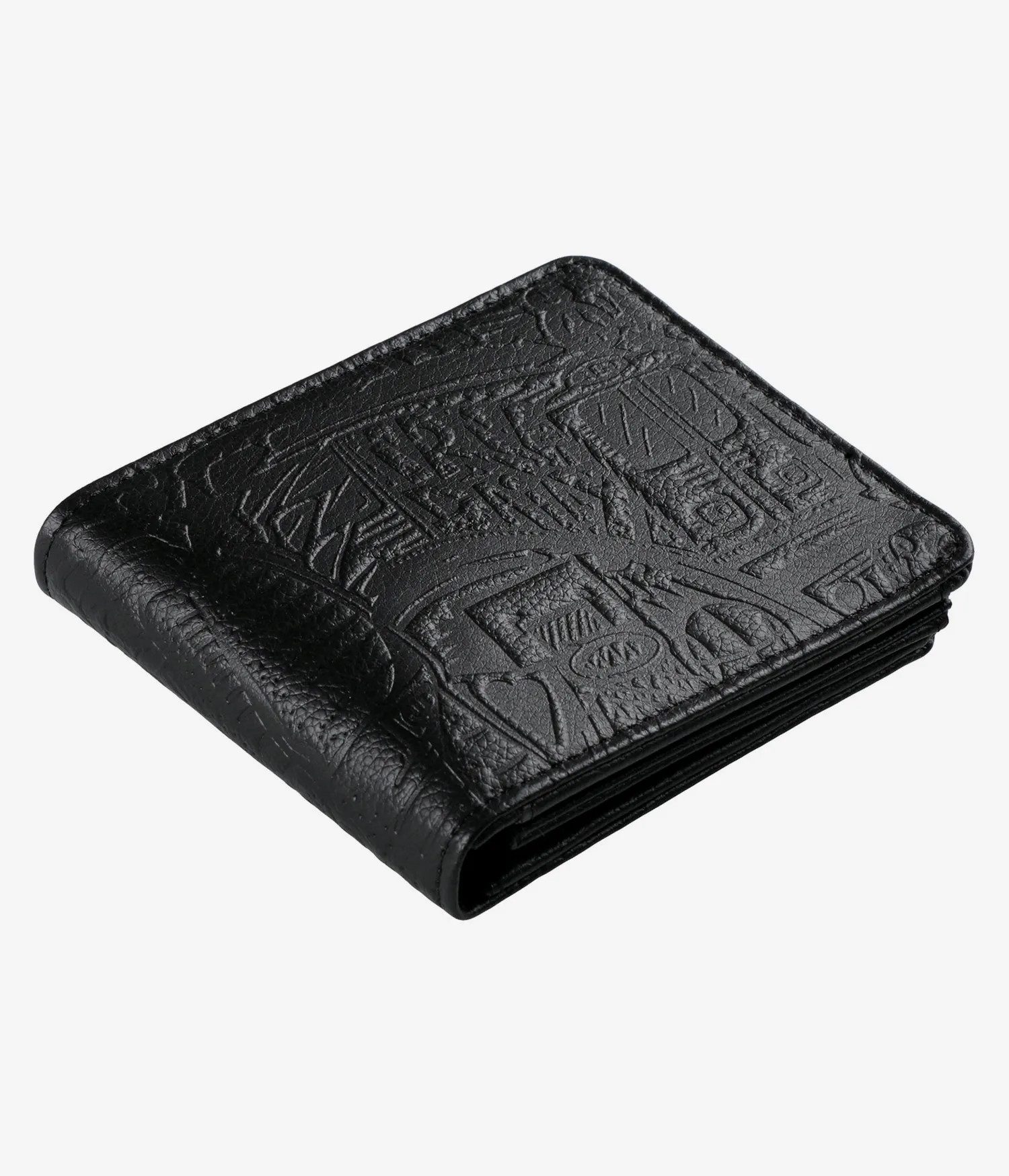 iriedaily Geldbörse - veganes Pleather Wallet mit Allover-Prägung - Unisex Accessoire, veganes Wallet mit Allover-Prägung und praktischer Fächeraufteilung