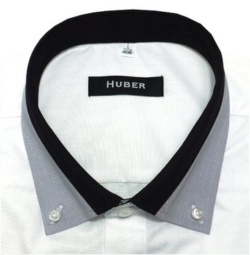 Huber Hemden Kurzarmhemd »HU-0151« Button-down-Kragen, Kontraststoff, Kurzarm, Regular Fit - gerader Schnitt, Made in EU
