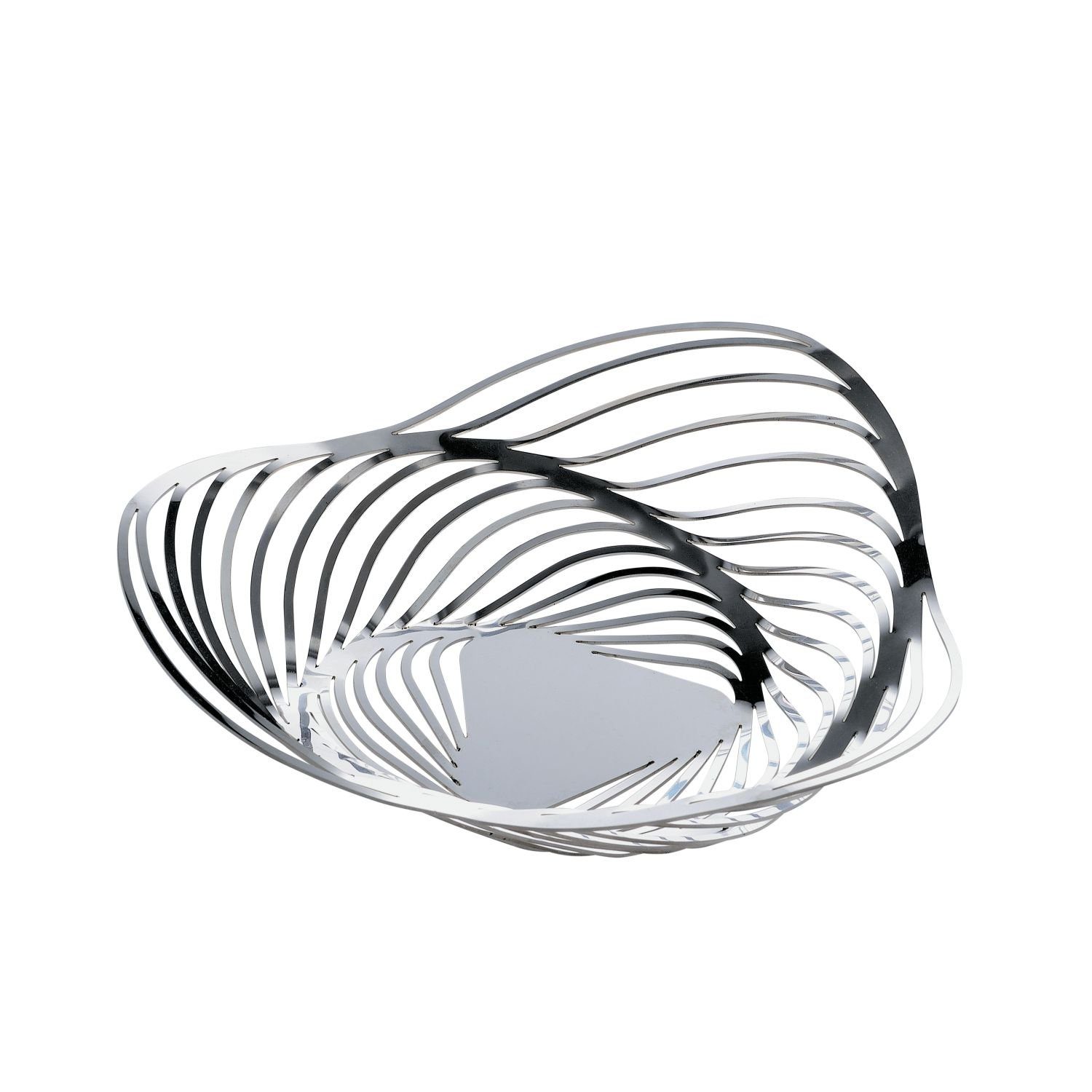 Alessi Obstschale Trinity Edelstahl 26 cm, Edelstahl