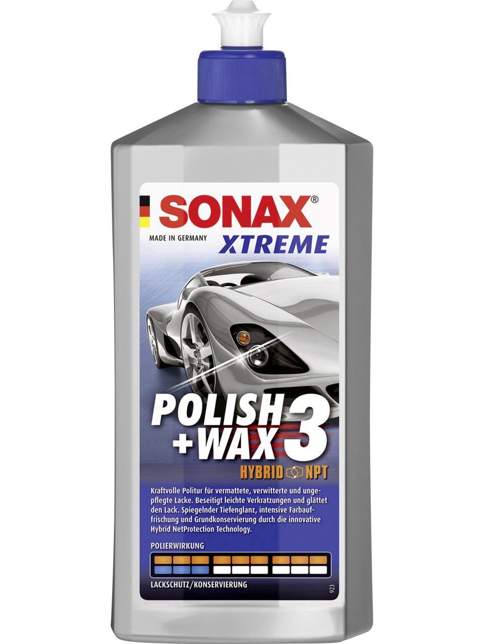 Sonax Xtreme Polish + Wax 3 Nano Pro 500ml Autopolitur
