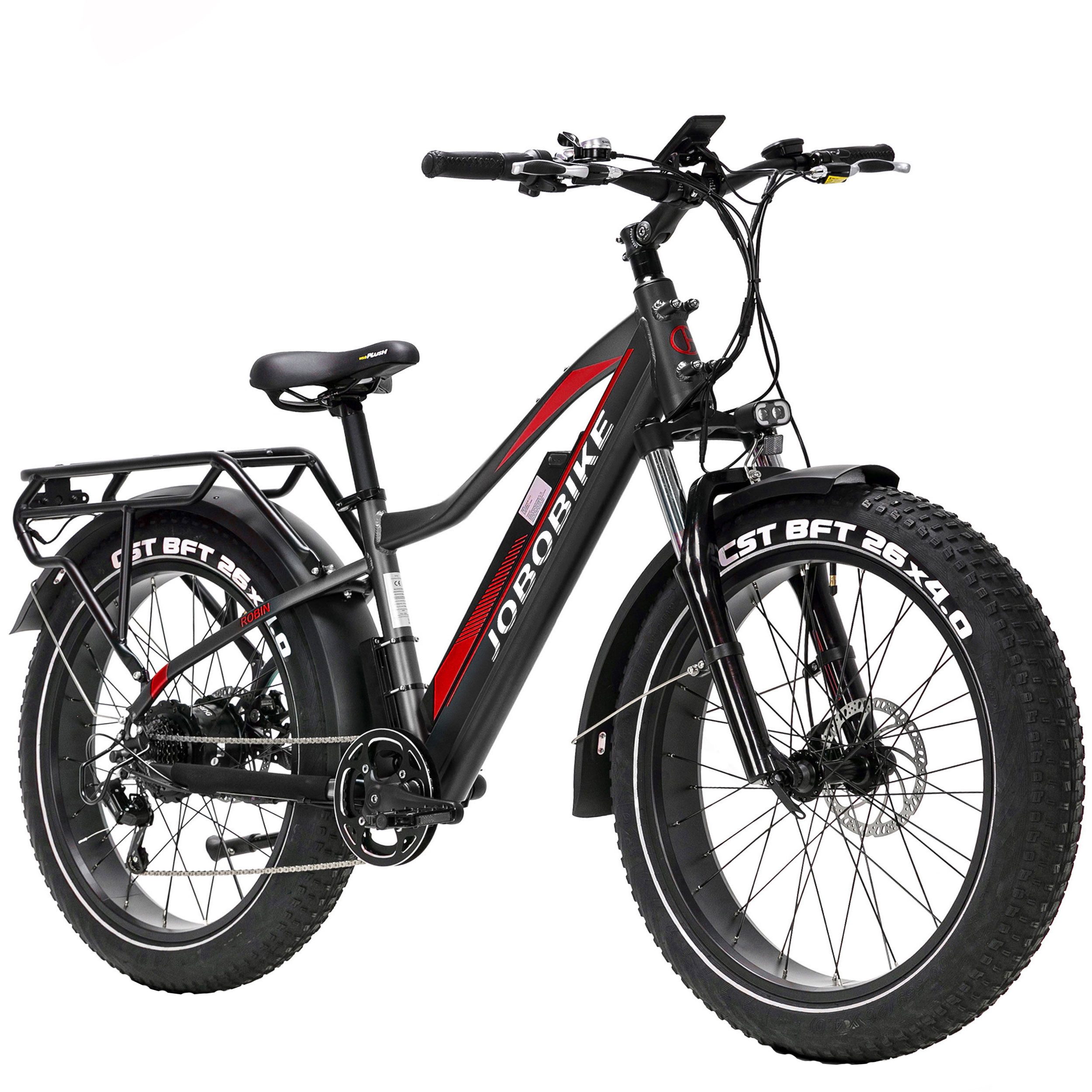 E-Bike Mountainbike JOBO Elektro fahrrad Robin 26 Zoll für Damen und Herren