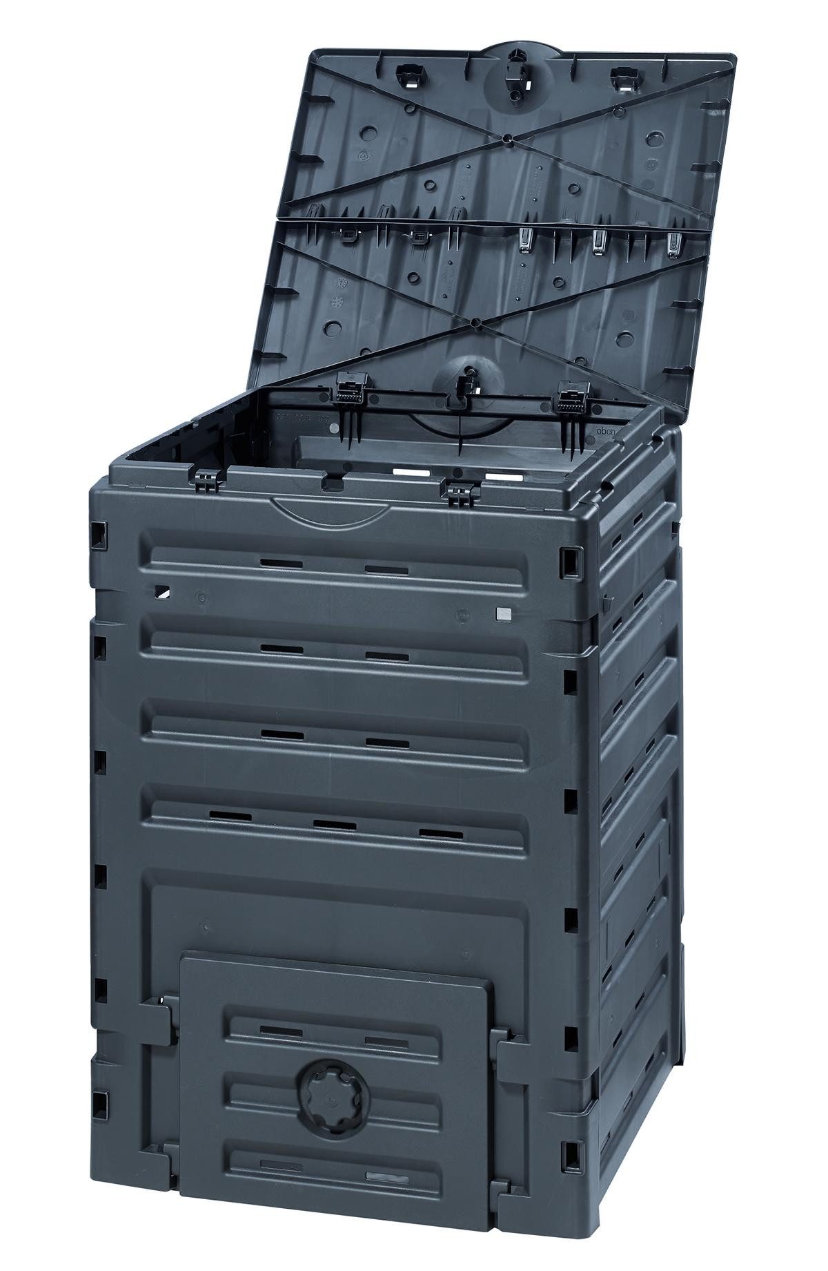 GARANTIA Komposter ECO-MASTER Kunststoff-Komposter 300 Liter schwarz