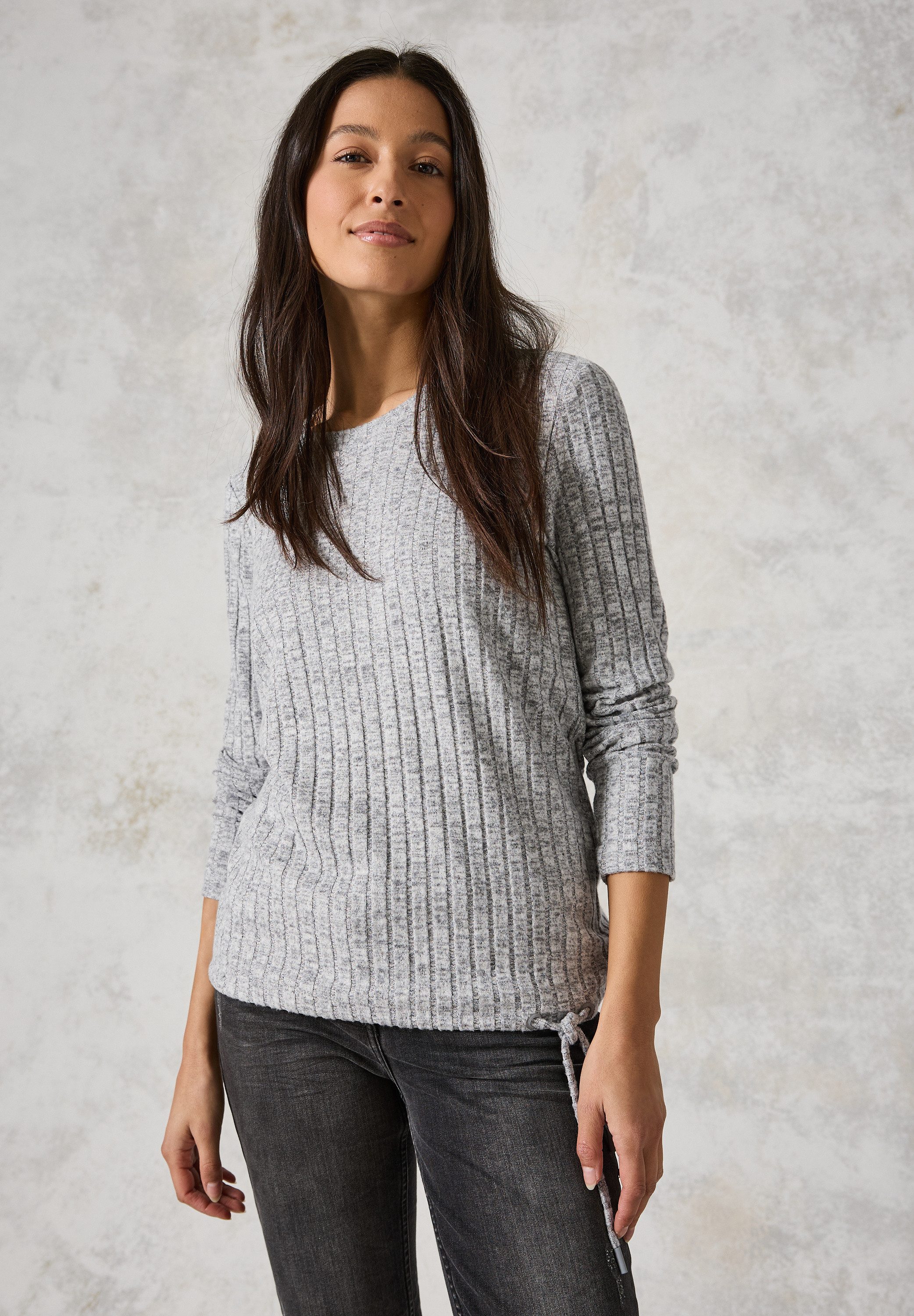 Cecil Langarmshirt, mit Tunnelzug am Saum günstig online kaufen