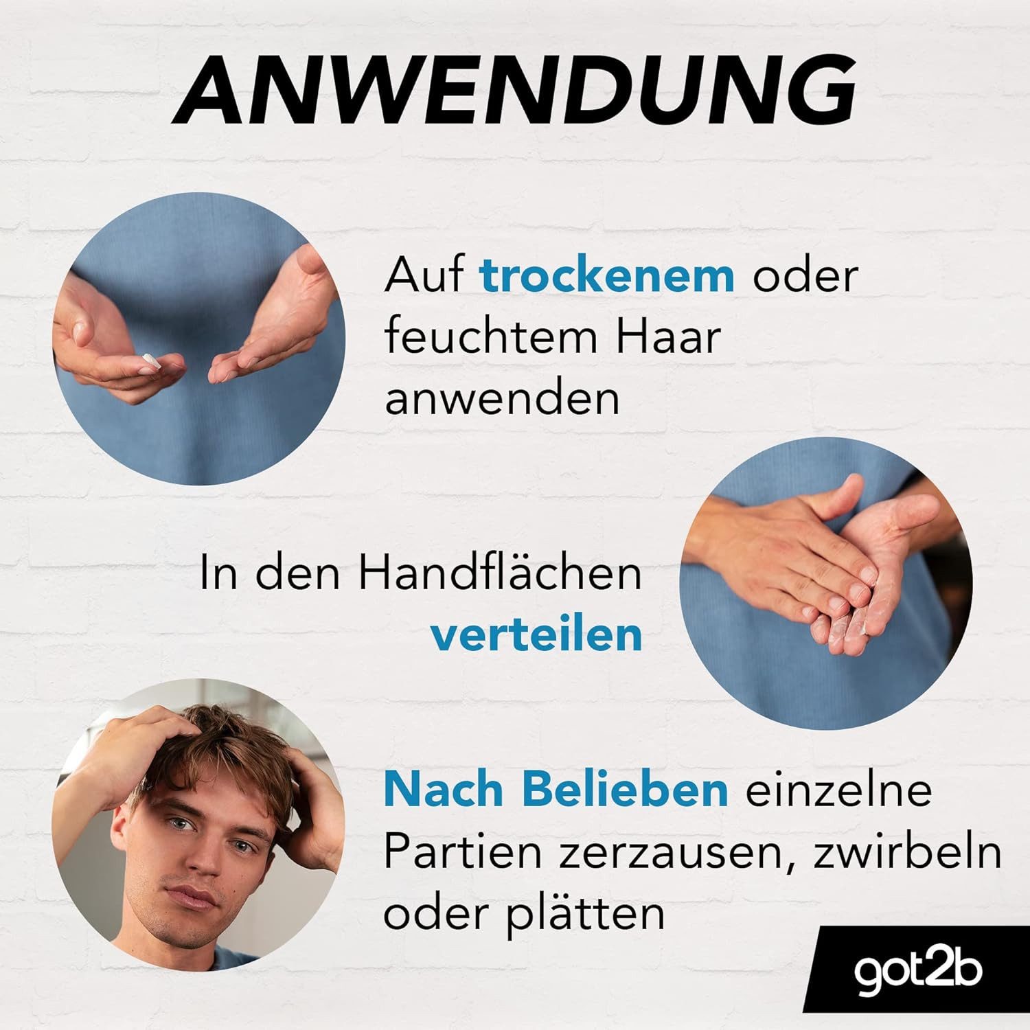 got2b Haarwachs Matt-Paste 100 ml Strand Matte, 1-tlg., Styling Paste, für matte Surfer Looks - Ohne verkleben