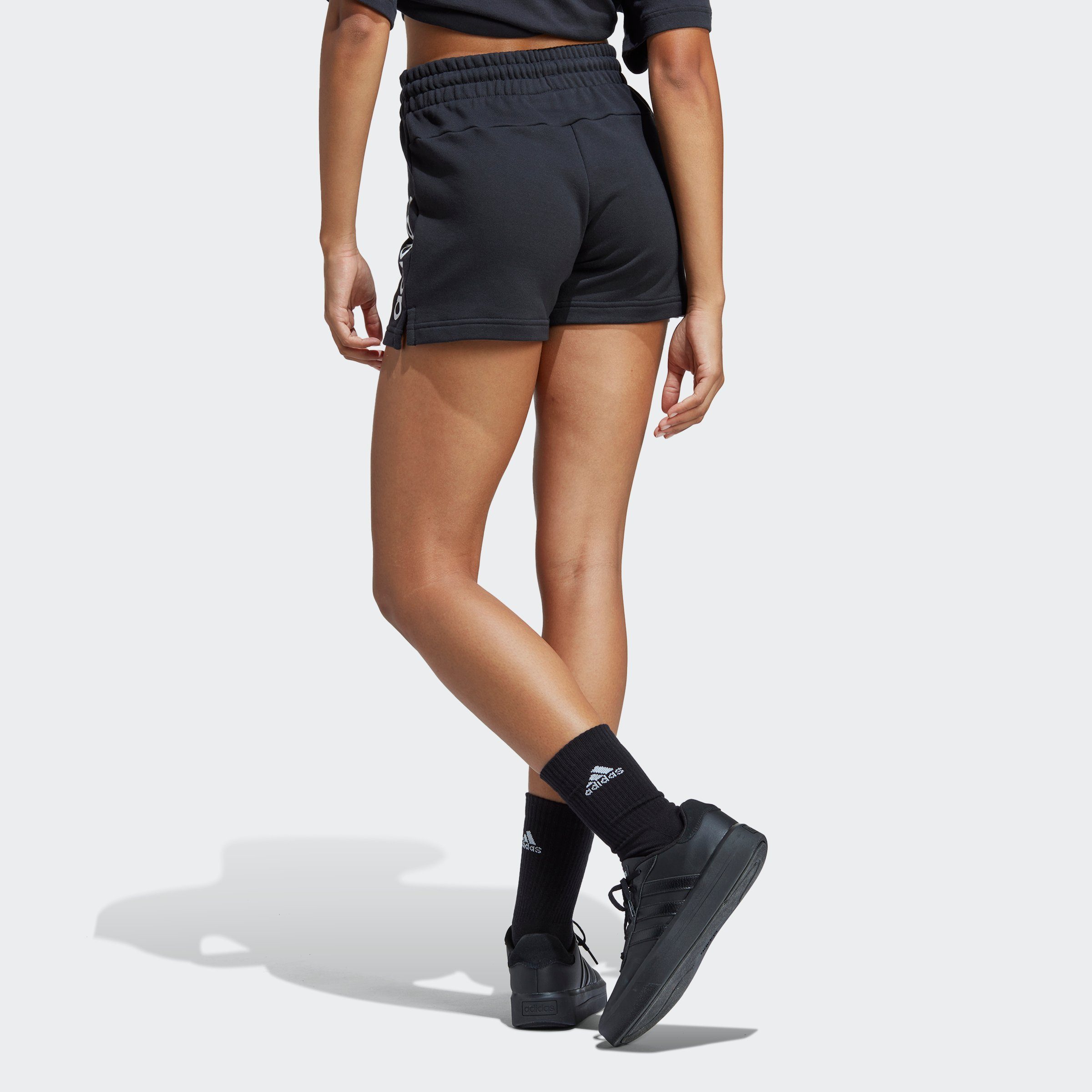 W Black LIN (1-tlg) Shorts SHO / Sportswear White adidas FT