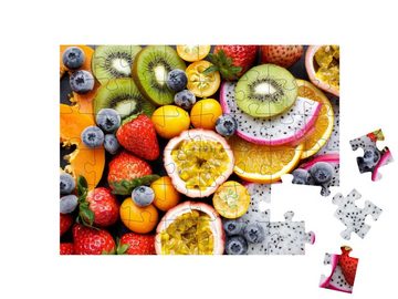 puzzleYOU Puzzle Exotische frische Früchte, 48 Puzzleteile, puzzleYOU-Kollektionen Obst, Küche, 200 Teile, Essen und Trinken