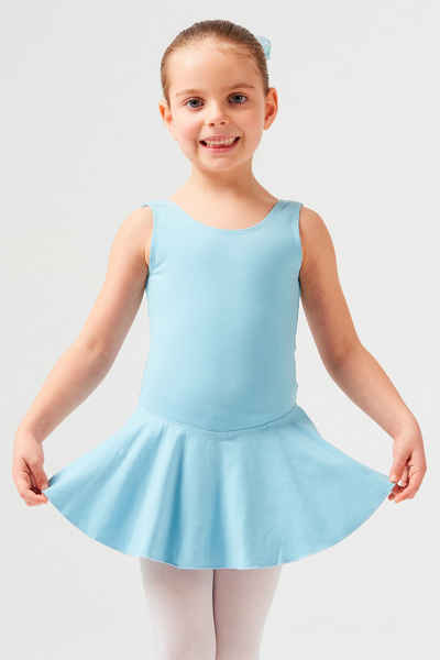 tanzmuster Bodykleid Ballett Trikot Nora mit Röckchen Ballettkleid für Mädchen aus wunderbar weichem Baumwollmaterial
