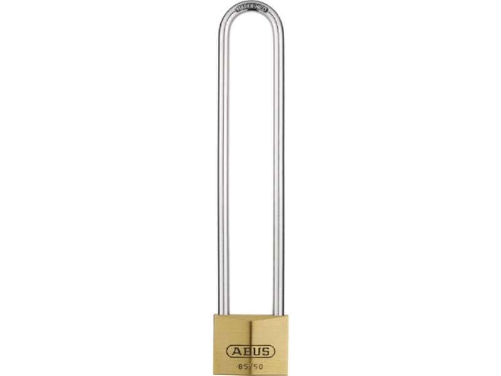 ABUS Vorhängeschloss Zylindervorhangschloss 85/50HB200 Schlosskörper-B.50mm MS versch.-schl.ABUS Messingschloss, korrosionsbeständig und widerstandsfähig durch doppelte Verriegelung (ab 30 mm) sowie Bügel aus gehärtetem Stahl · Präzisions-Stiftzylinder mit Pilzkopfstiften · p