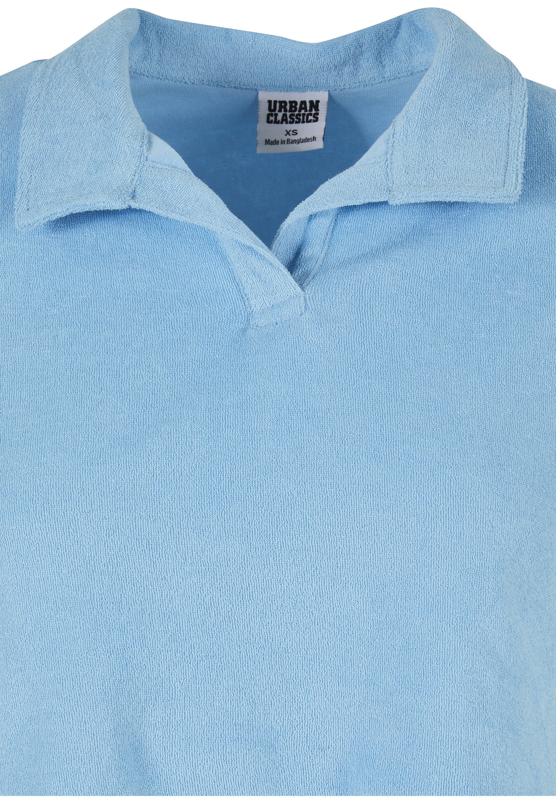 URBAN CLASSICS Kurzarmshirt Urban Classics Damen Ladies Towel Polo Tee (1-tlg)