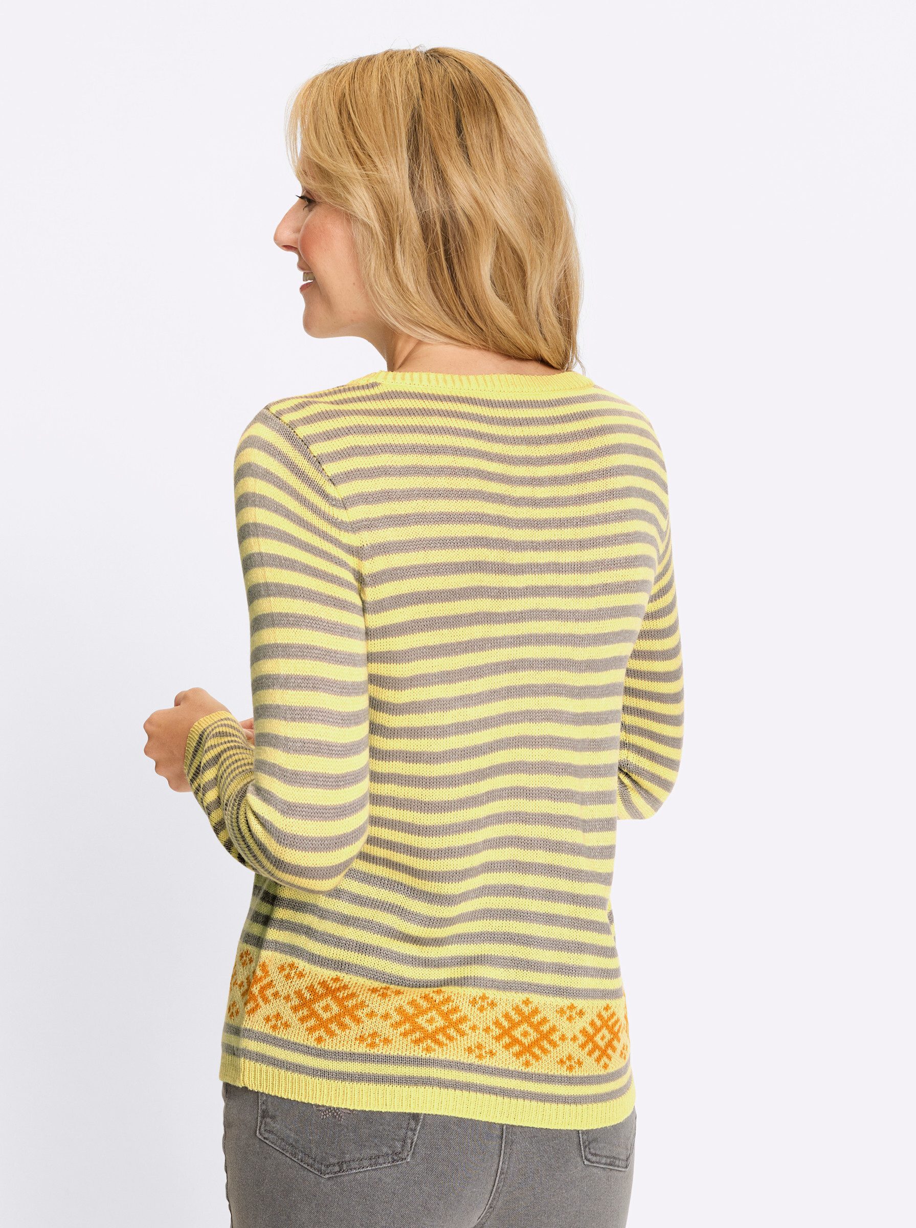 Sieh an! Strickpullover Langarm-Pullover . günstig online kaufen