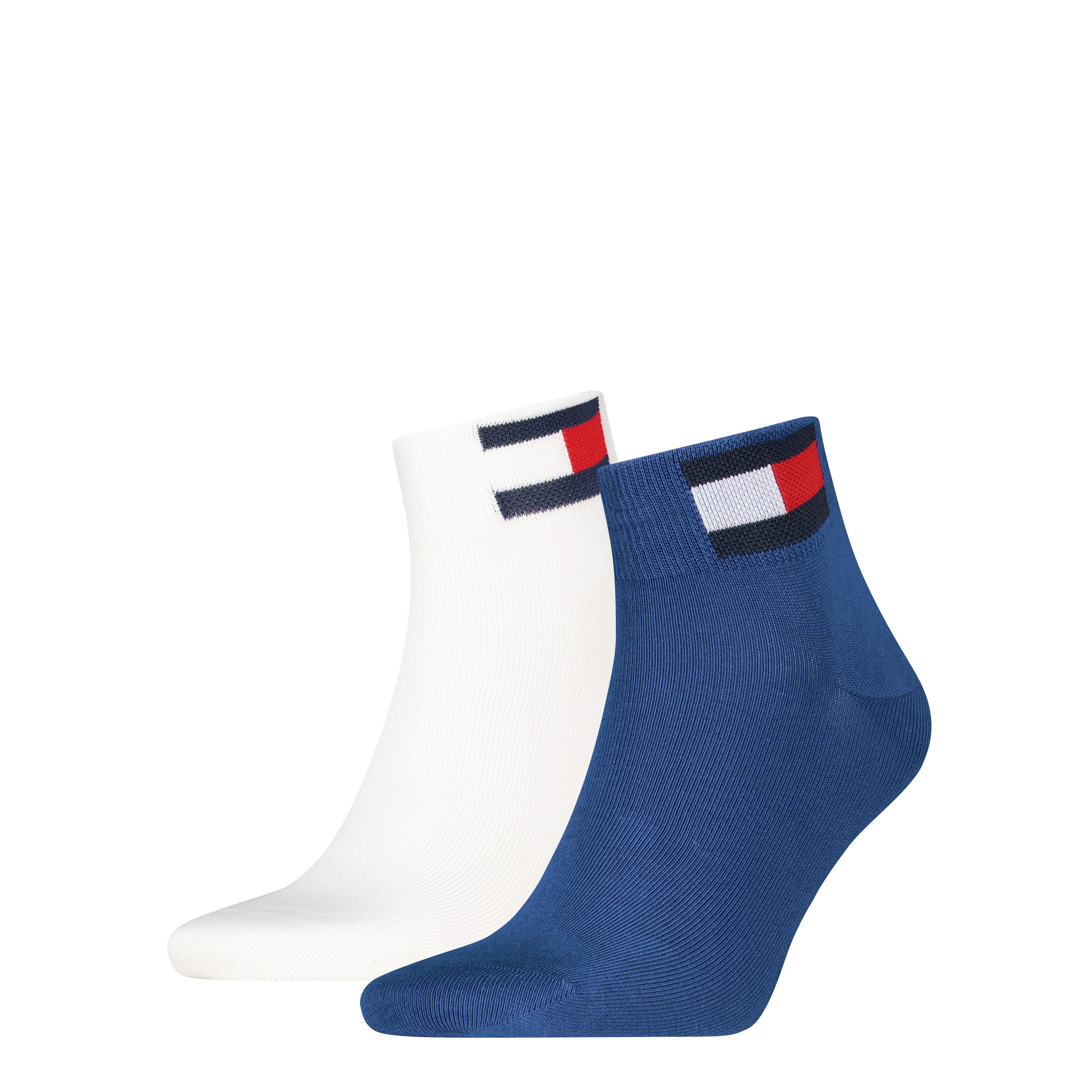 Tommy Hilfiger Kurzsocken TH UNI TJ QUARTER 2P FLAG (2 Paar) Verstärkte Fer günstig online kaufen