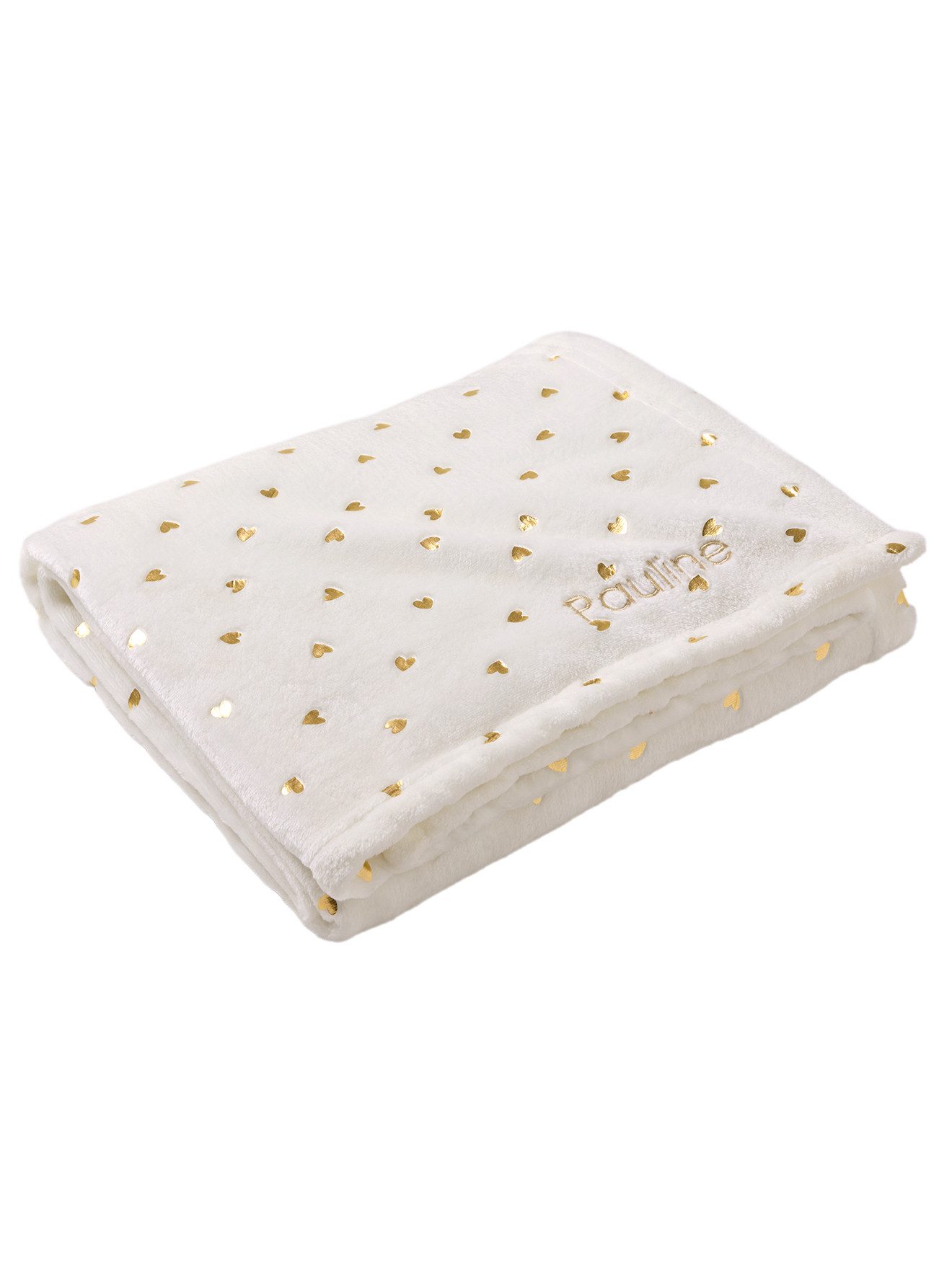 Babydecke Babydecke mit Goldherzen, vertbaudet